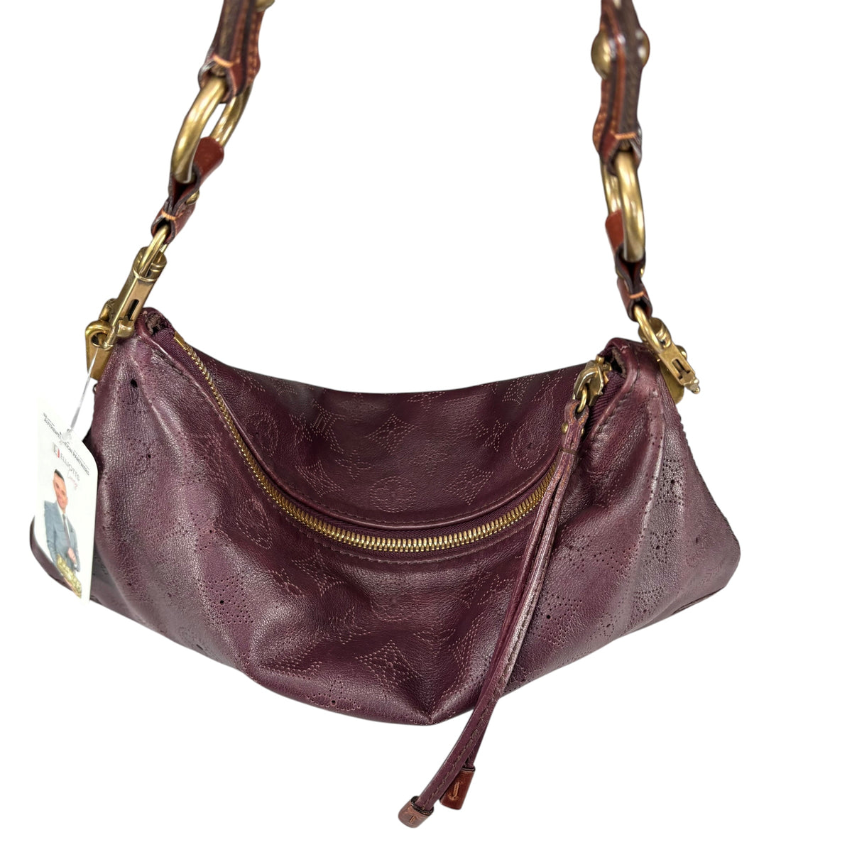 Louis Vuitton Limited Edition Mahina Bordeaux Leather Onatah PM Pouchette Hobo