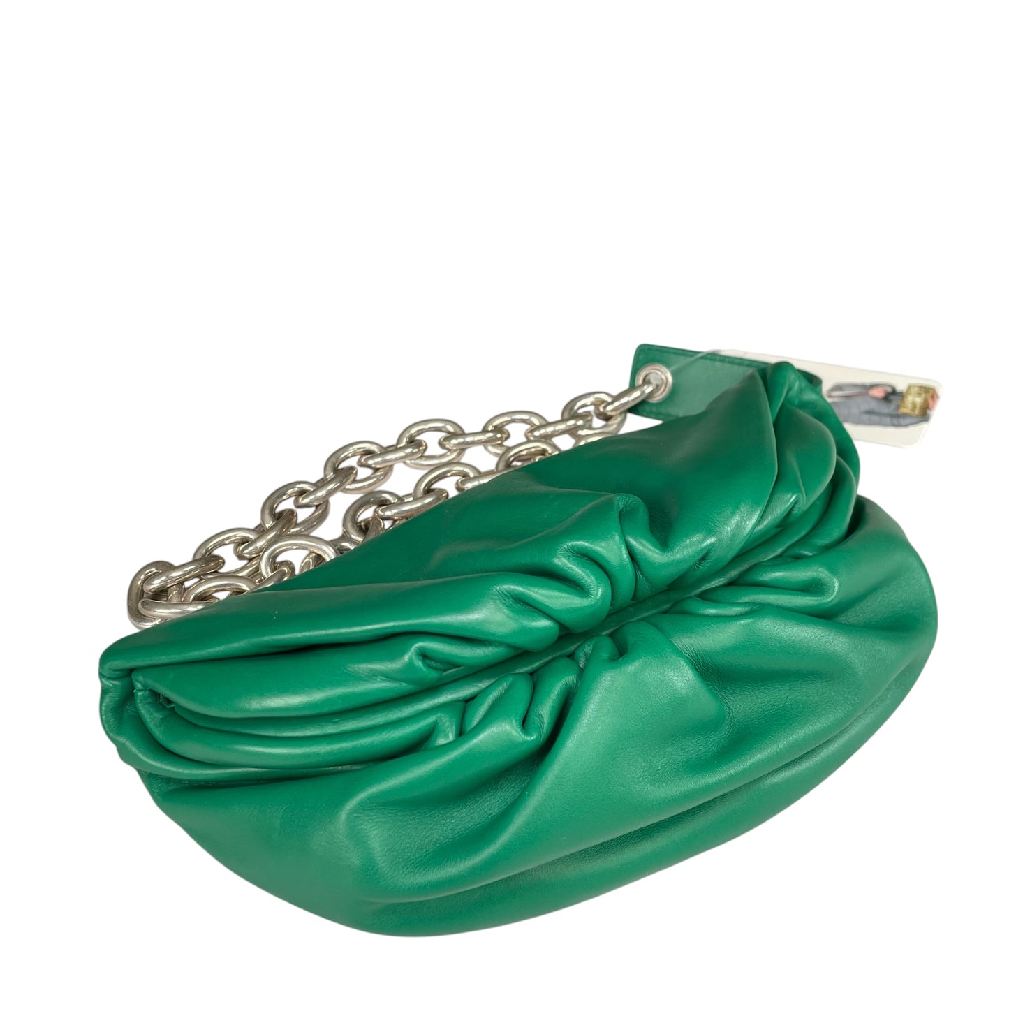 Bottega Veneta Dumpling Green Nappa SHW Chain Sling Bum Belt Bag