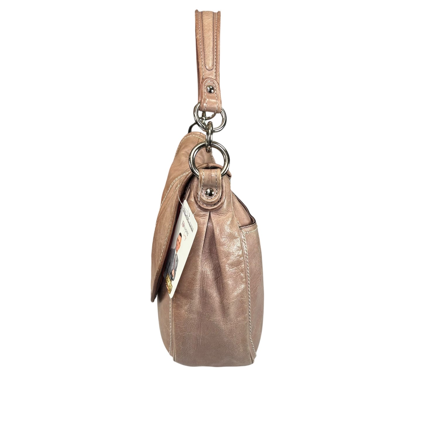 Coach Y2K Taupe Distressed Soho Buckle Shoulder Purse
