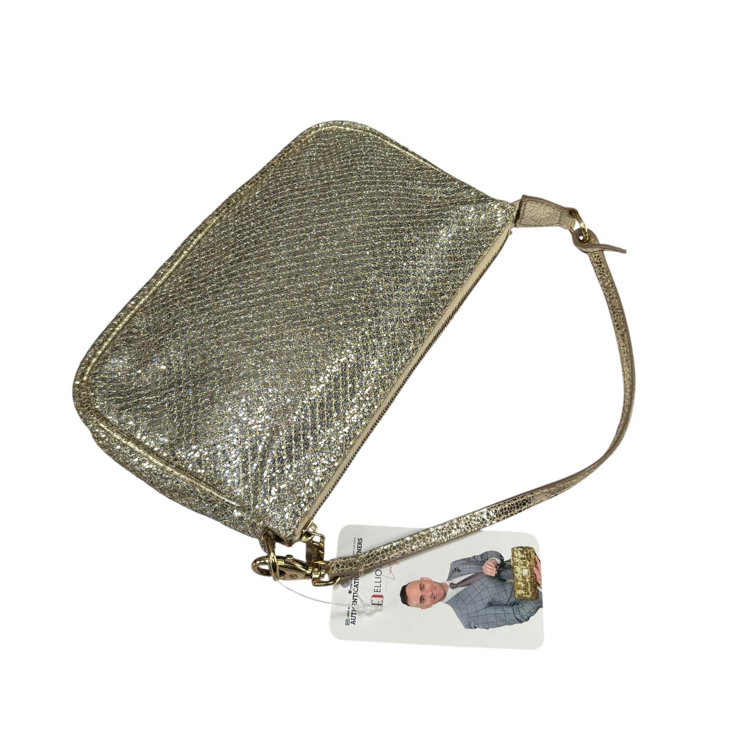 Jimmy Choo Glitter GHW Pouchette Shoulder Purse