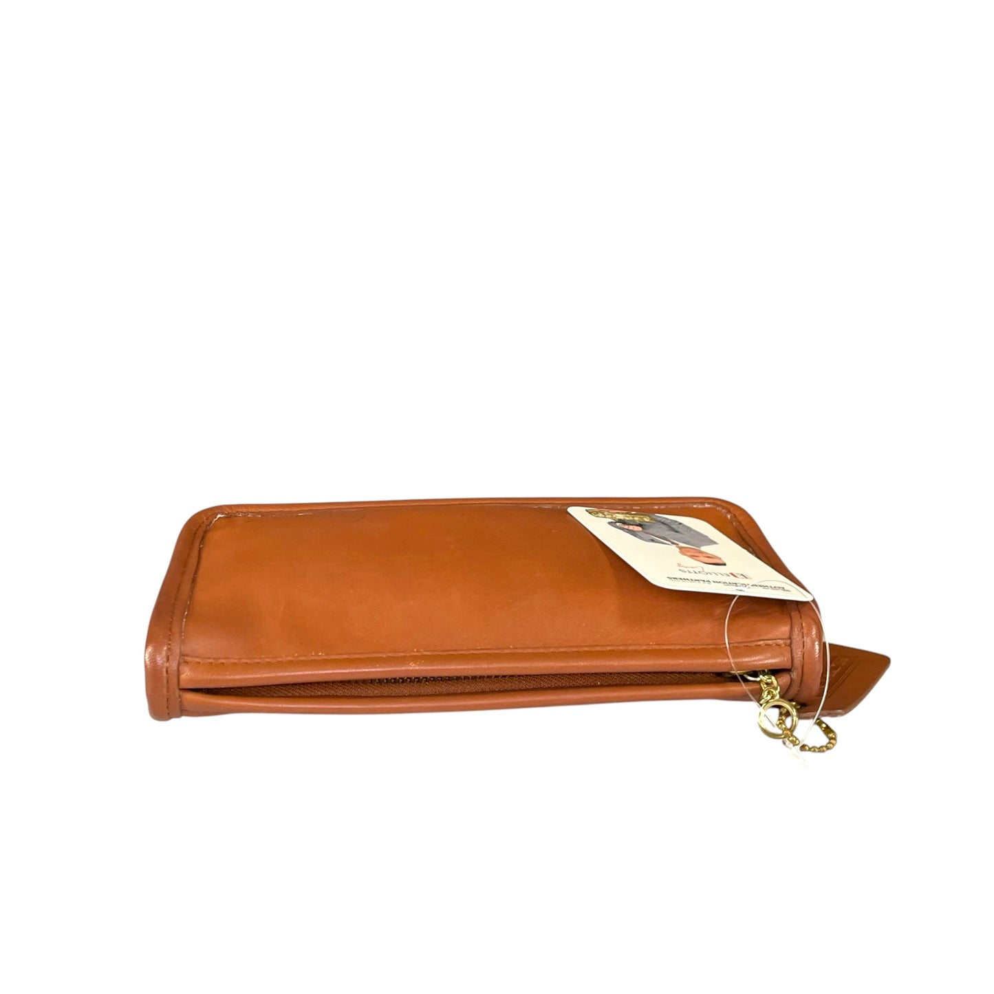 Coach Slim Pouch Brown Legacy Leatherware Zip