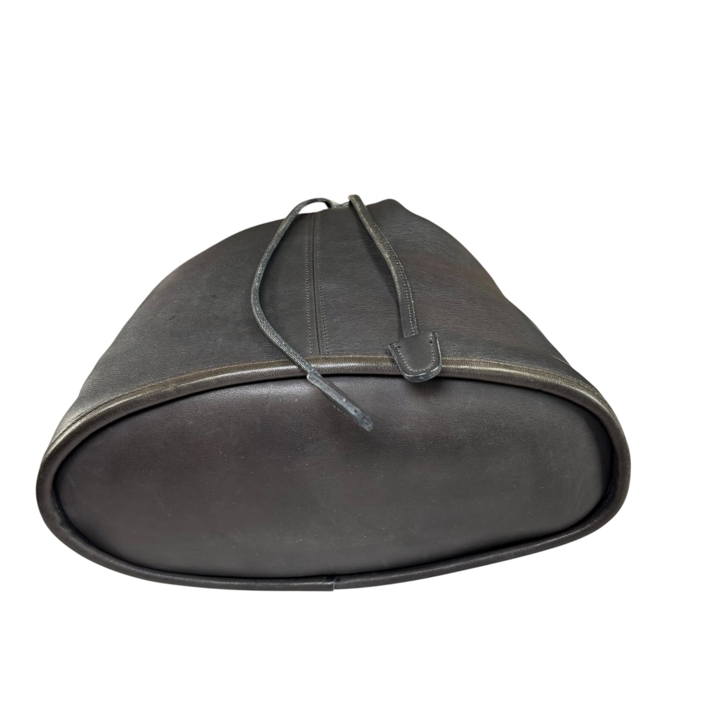Coach Nicholas Grey Leather Bucket Drawstring Crossbody Bag