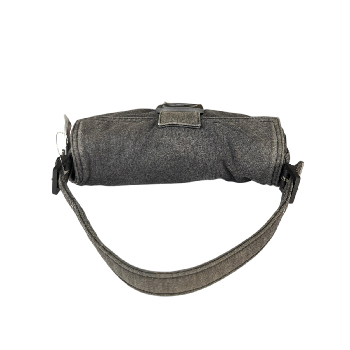 Fendi Y2K Classic Baguette Cotton Grey & Black Shoulder Purse