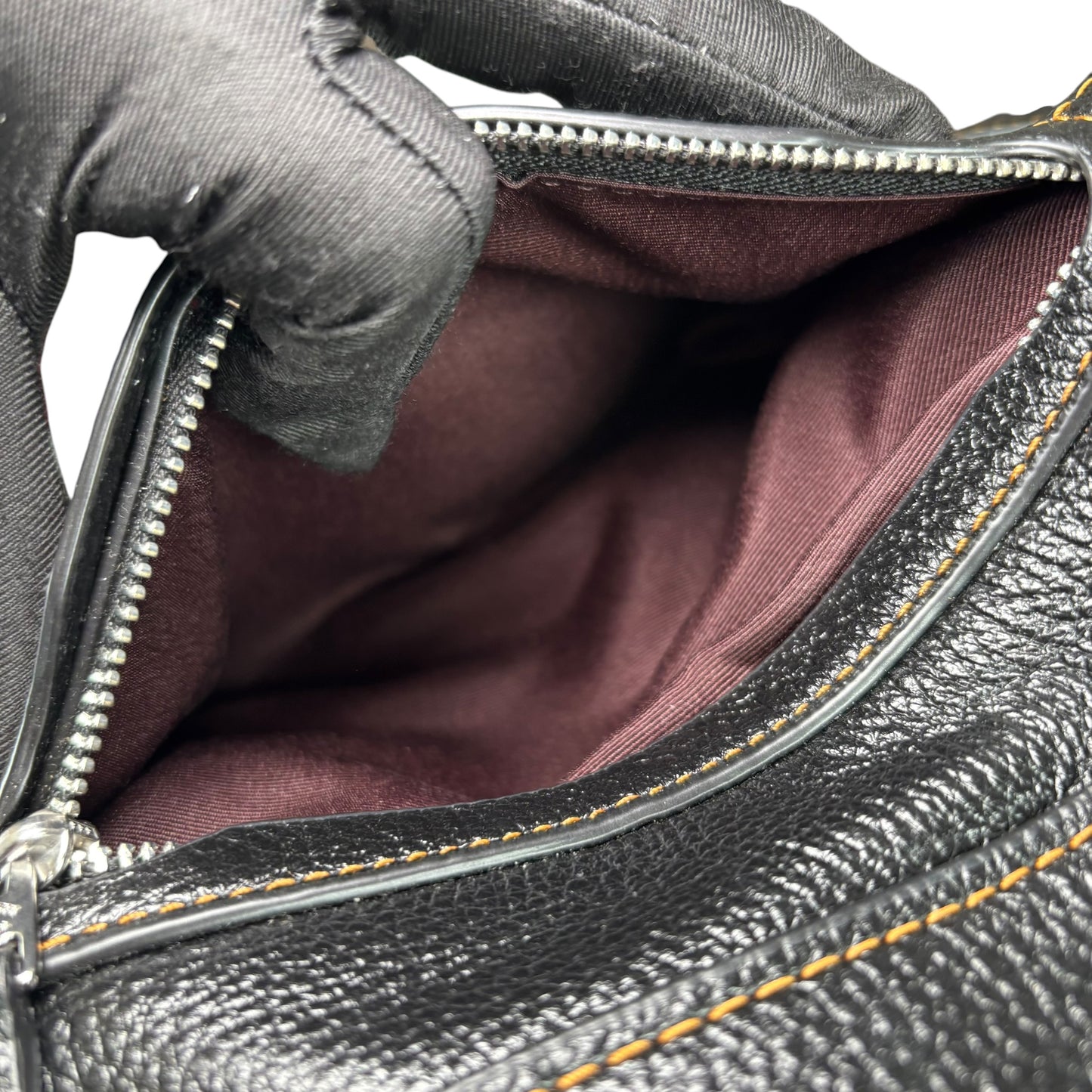 Coach Millie SHW Pebbled Leather Satachel Crossbody Bag