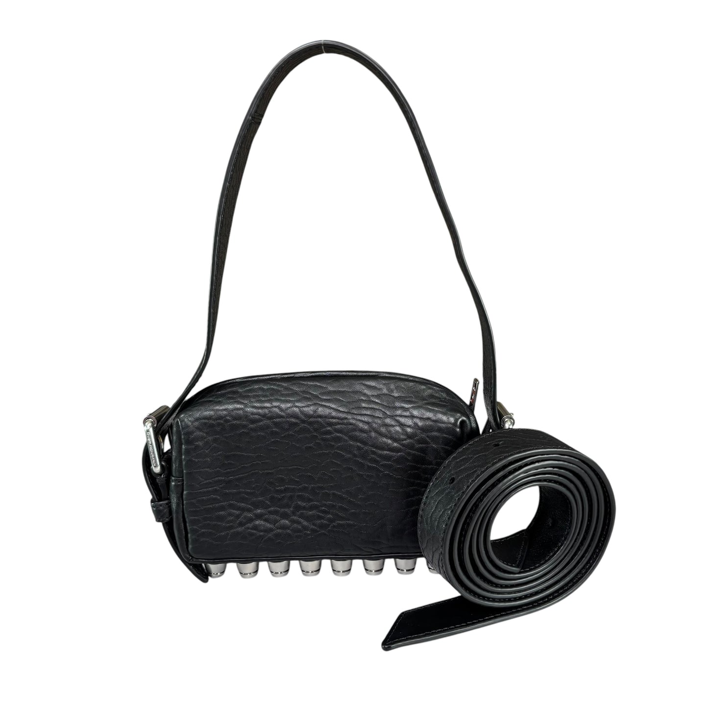 Alexander Wang Mini Ricco Black Leather Studded 2-Way Purse