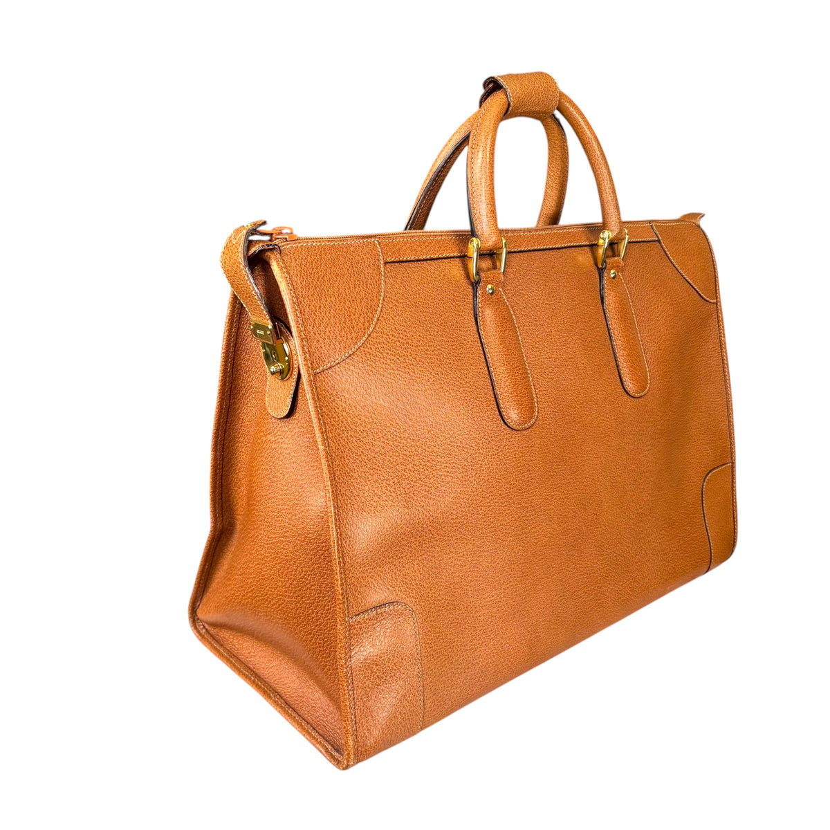Gucci Brown 90’s XL Luggage Business Bag