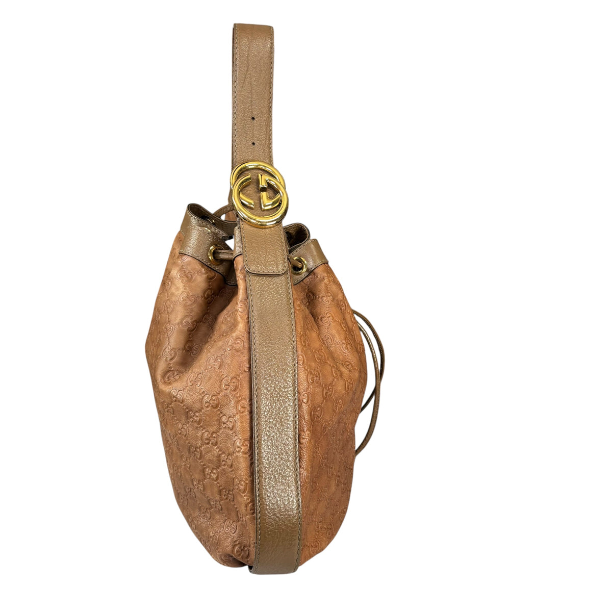 Gucci GG GHW Icon XL Brown Shoulder Hobo Bag