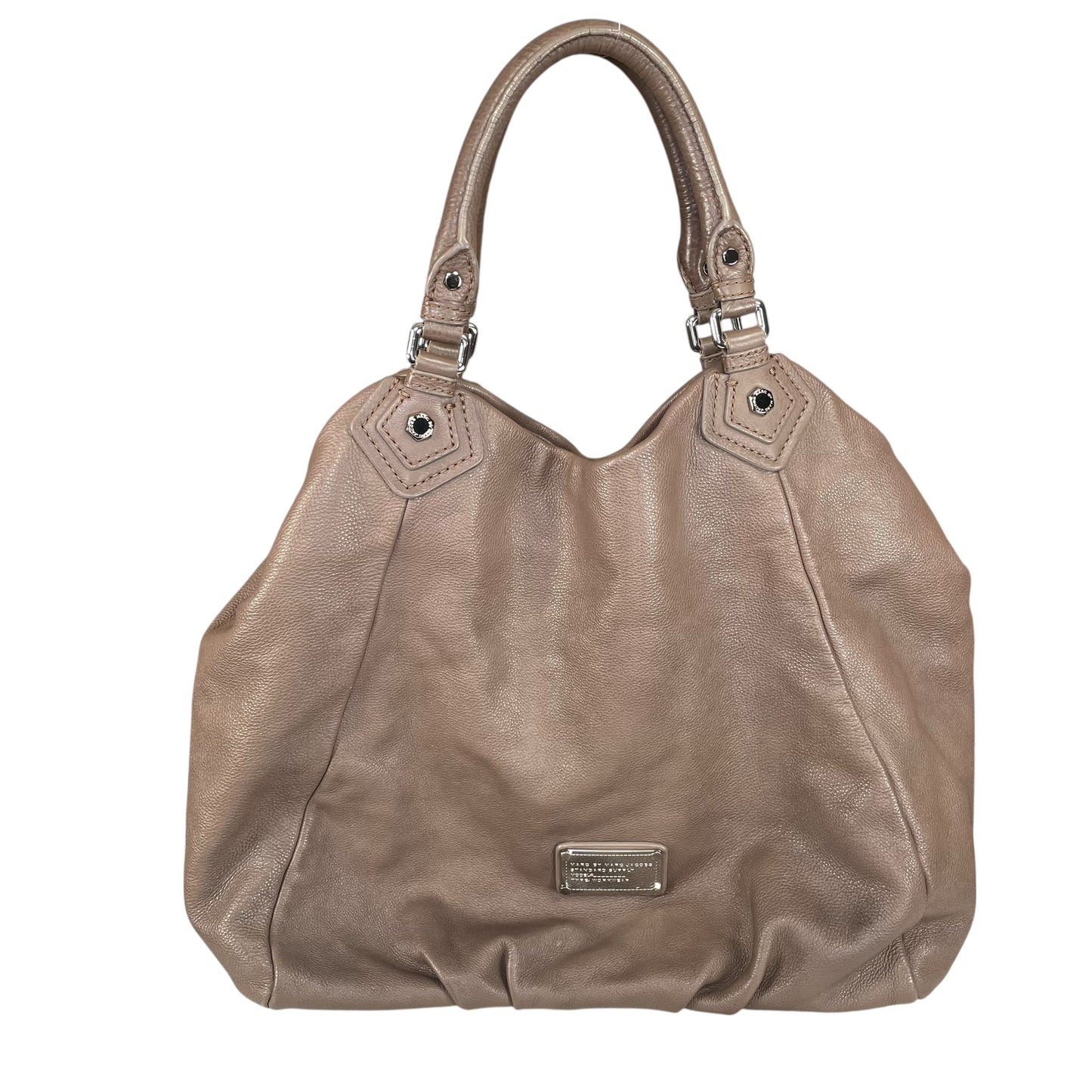 Marc by Marc Jacobs Classic Q Francesca SHW Taupe Leather  2-Way Hobo Bag