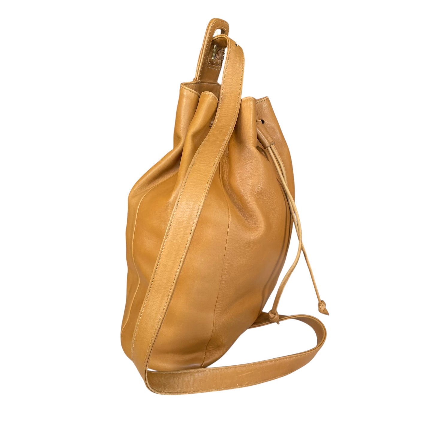 Coach Sonoma Tan Leather Sling Backpack Drawstring  Shoulder Bucket Tote