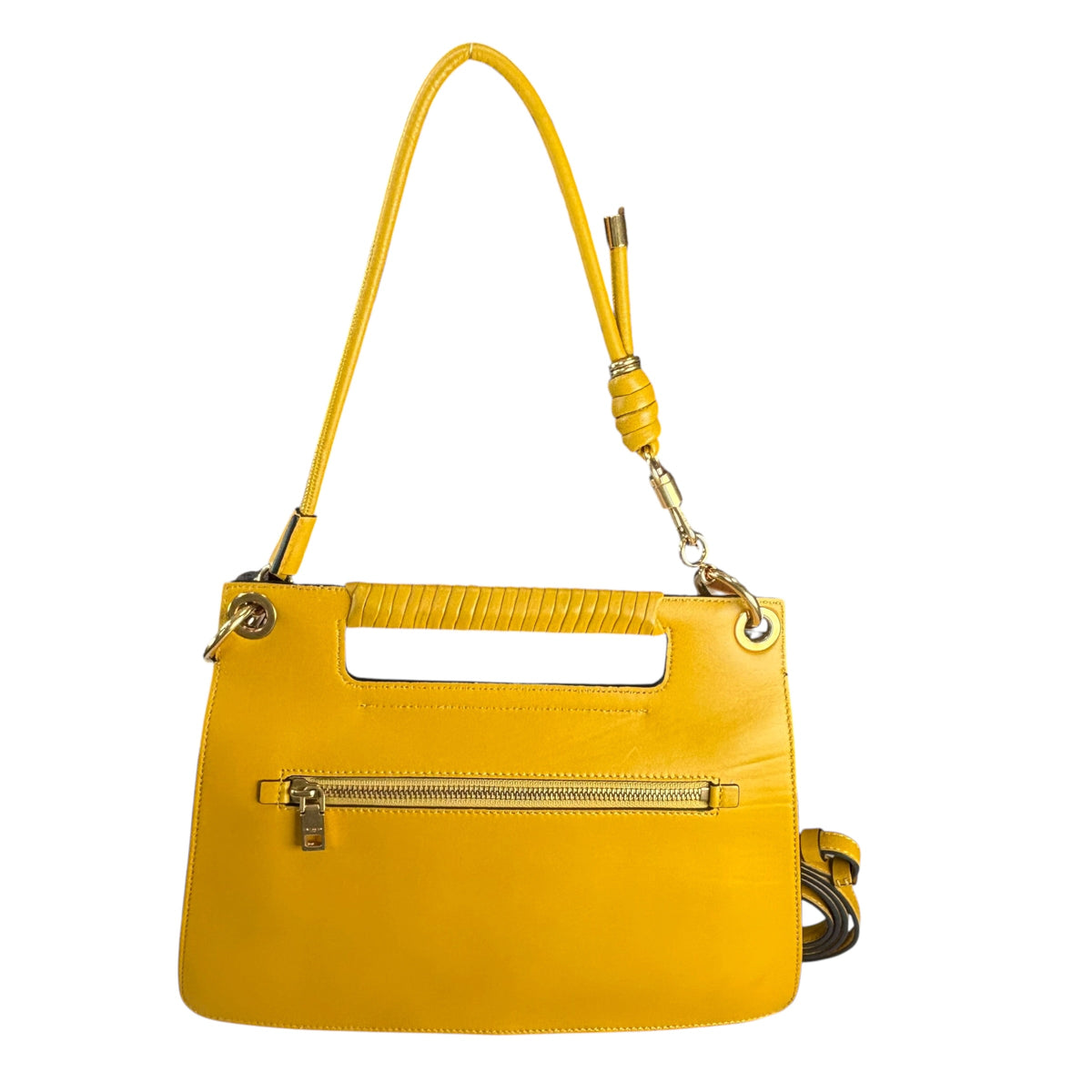 Givenchy Whip Embossed Leather Mustard 3-Way Shouder Purse