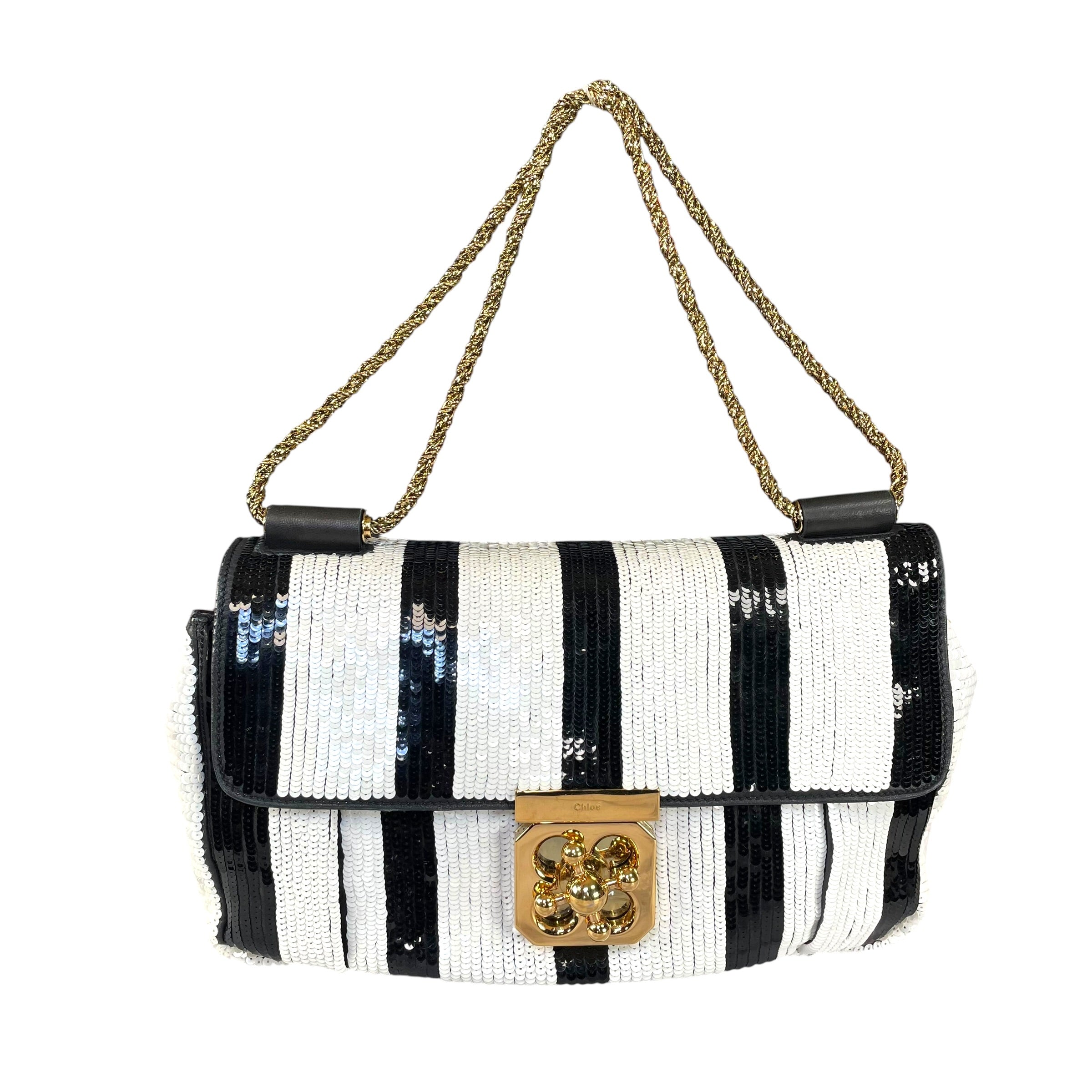 Chloe Elsie エルシー 2WAYショルダーバッグ Chloe Elsie 2Way Shoulder Bag Handbag Limited Edition Gold