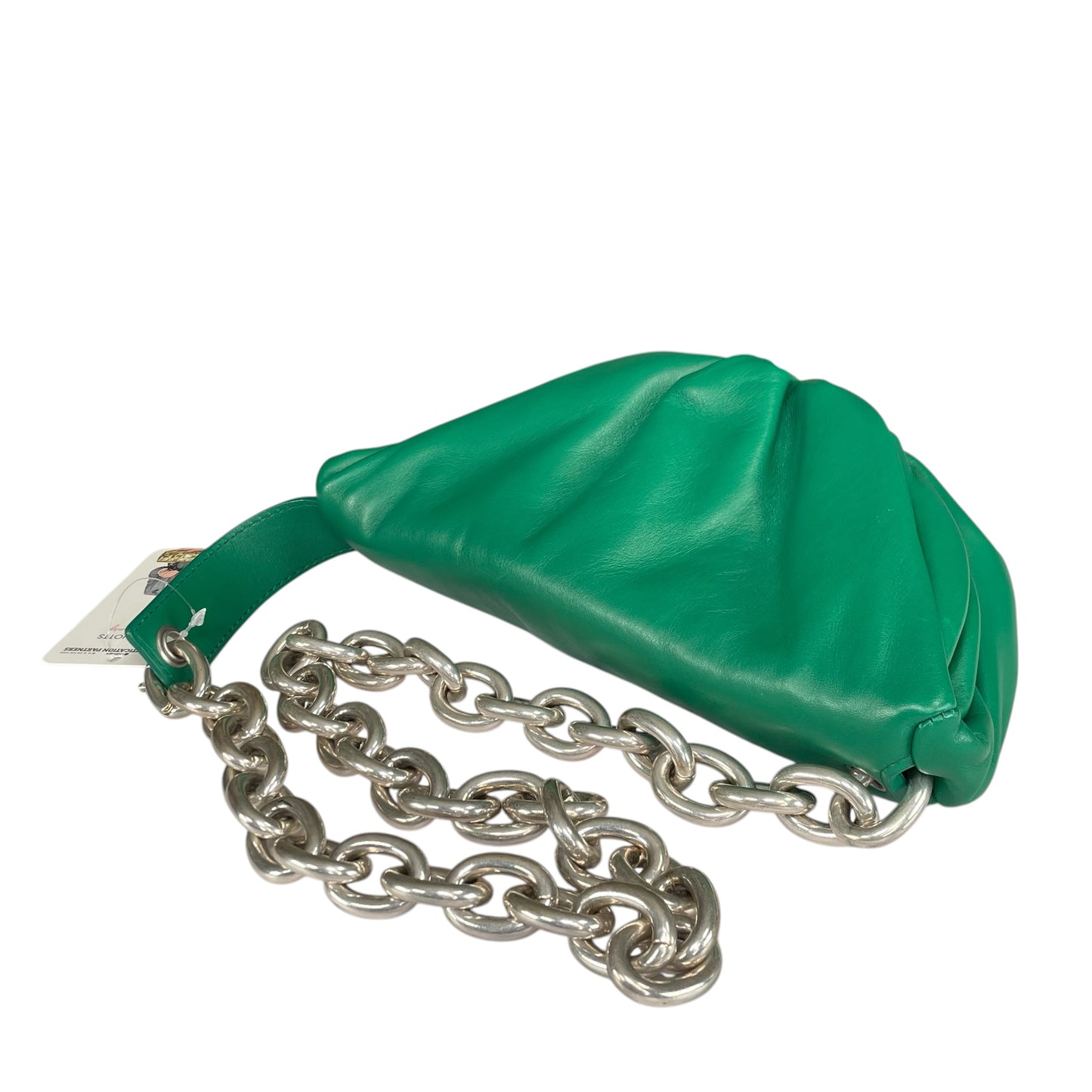Bottega Veneta Dumpling Green Nappa SHW Chain Sling Bum Belt Bag