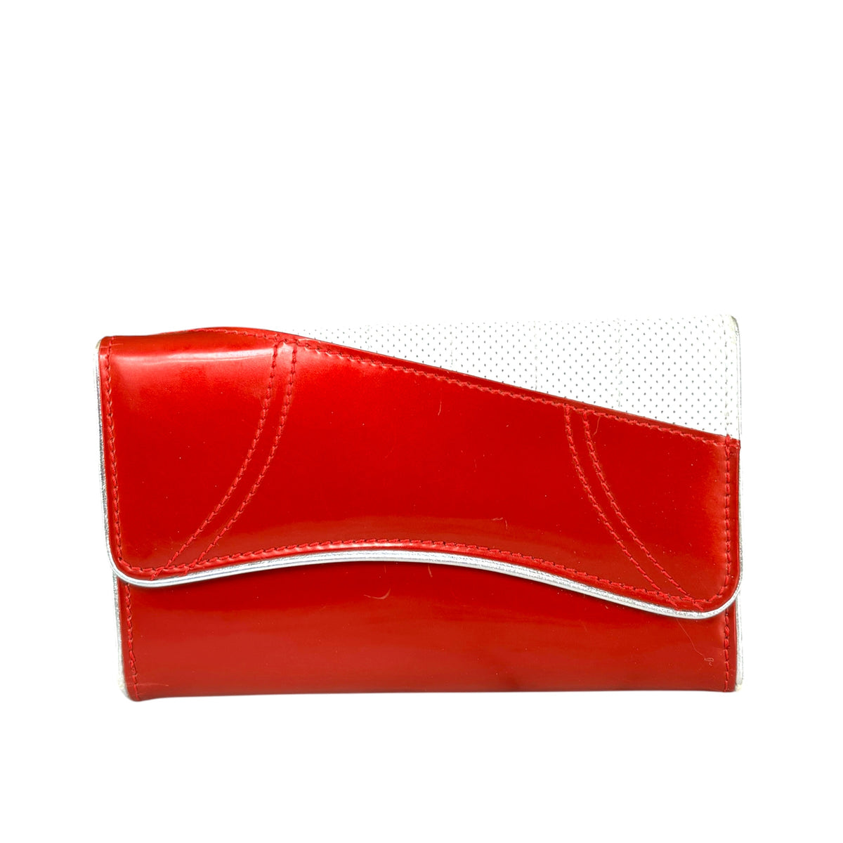 Christian Dior Y2K Cadillac Red / White Compact Wallet