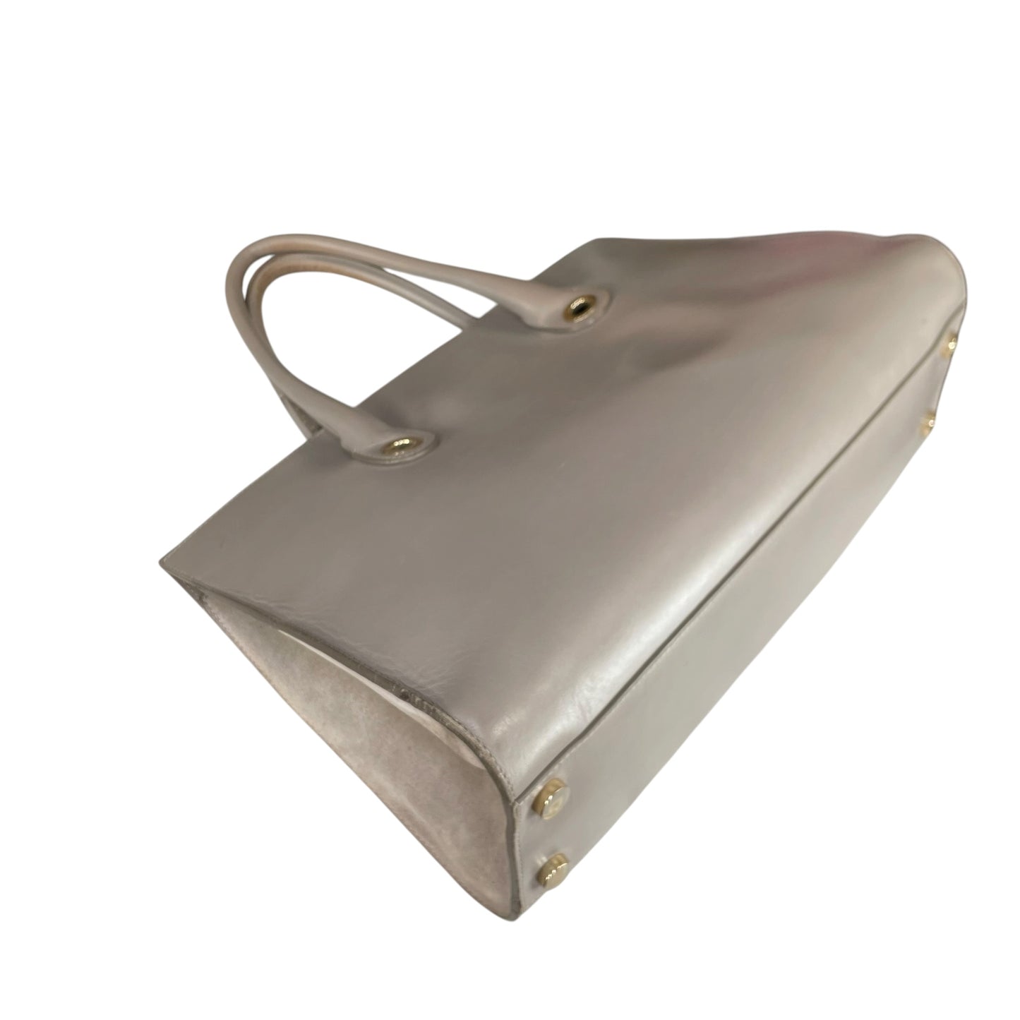 Jimmy Choo Y2K Riley Grey GHW Clip Lock Lilac Leather East West Tote