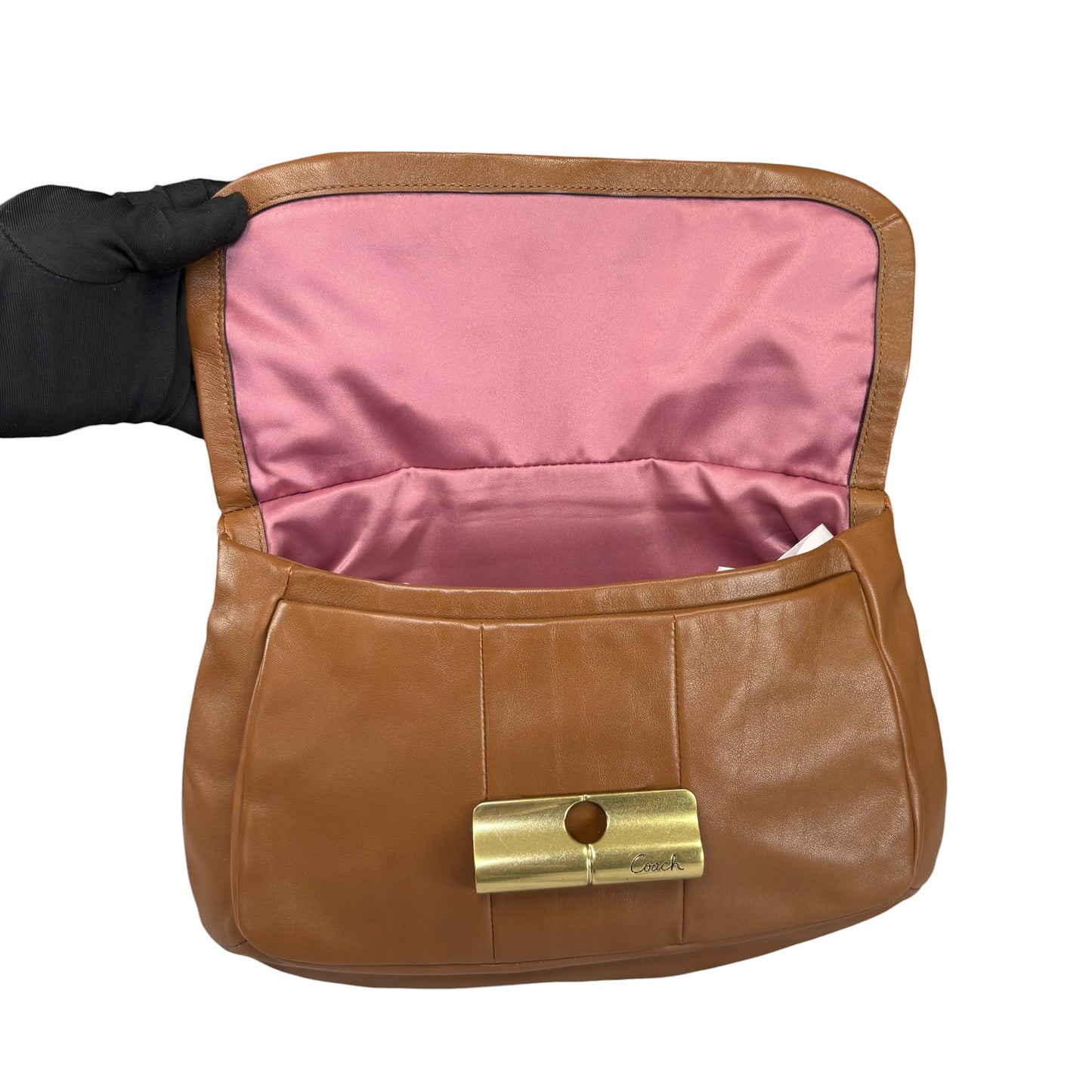 Coach Y2K Kristin Brown Leather BHW Shoulder 2-Way Purse