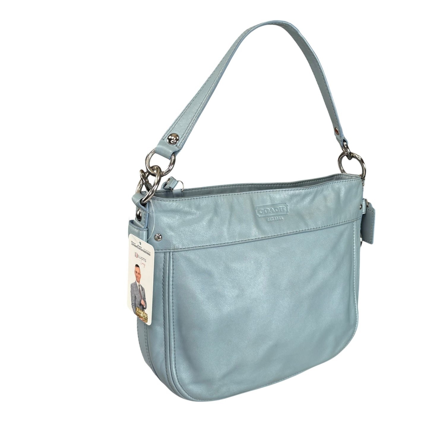 Coach Zoe Light Blue SHW 2-Way Shoulder Hobo Purse