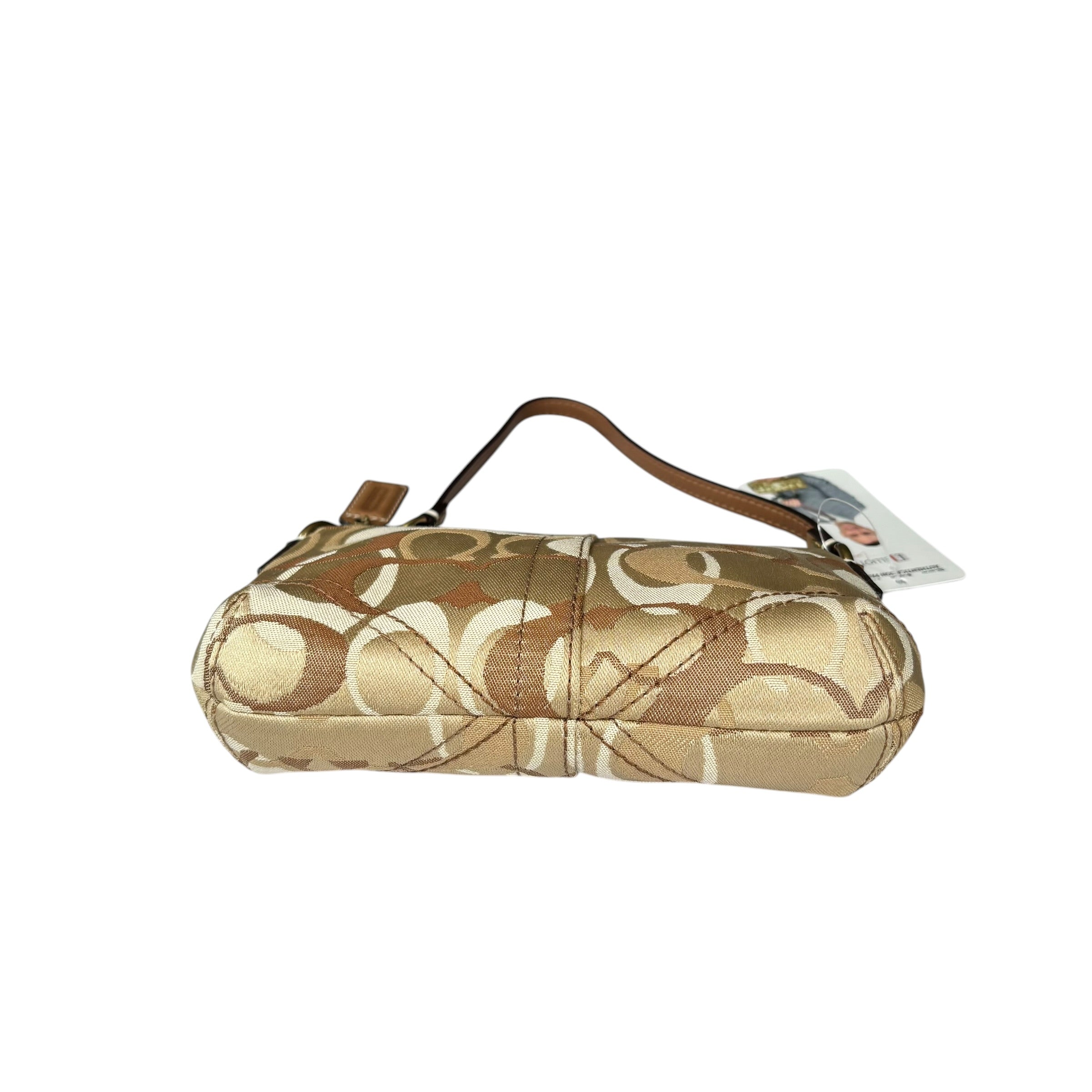 Coach Y2K Mini Soho Signature Canvas Brown Jacquard Leather GHW