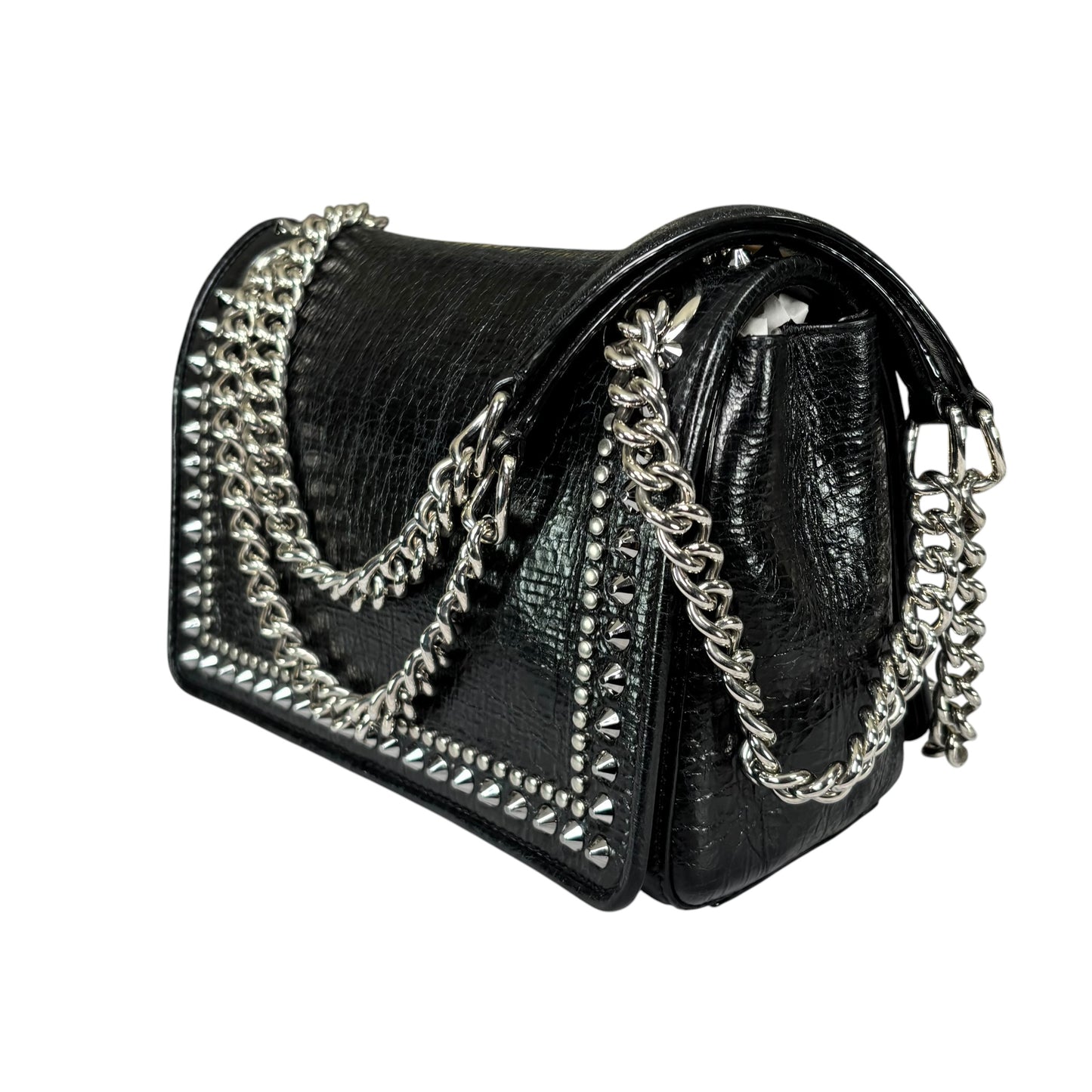 Jimmy Choo Rebel Studded 2-Way  SHW Crossbody Purse