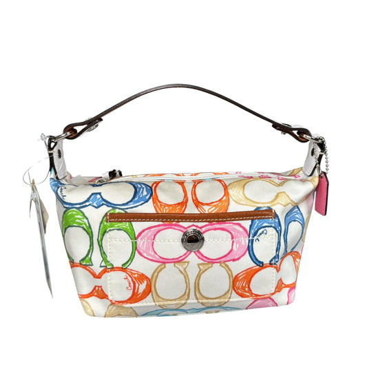 Coach Y2K Mini Make-Up Pouch Multi Scribble Monogram Bag