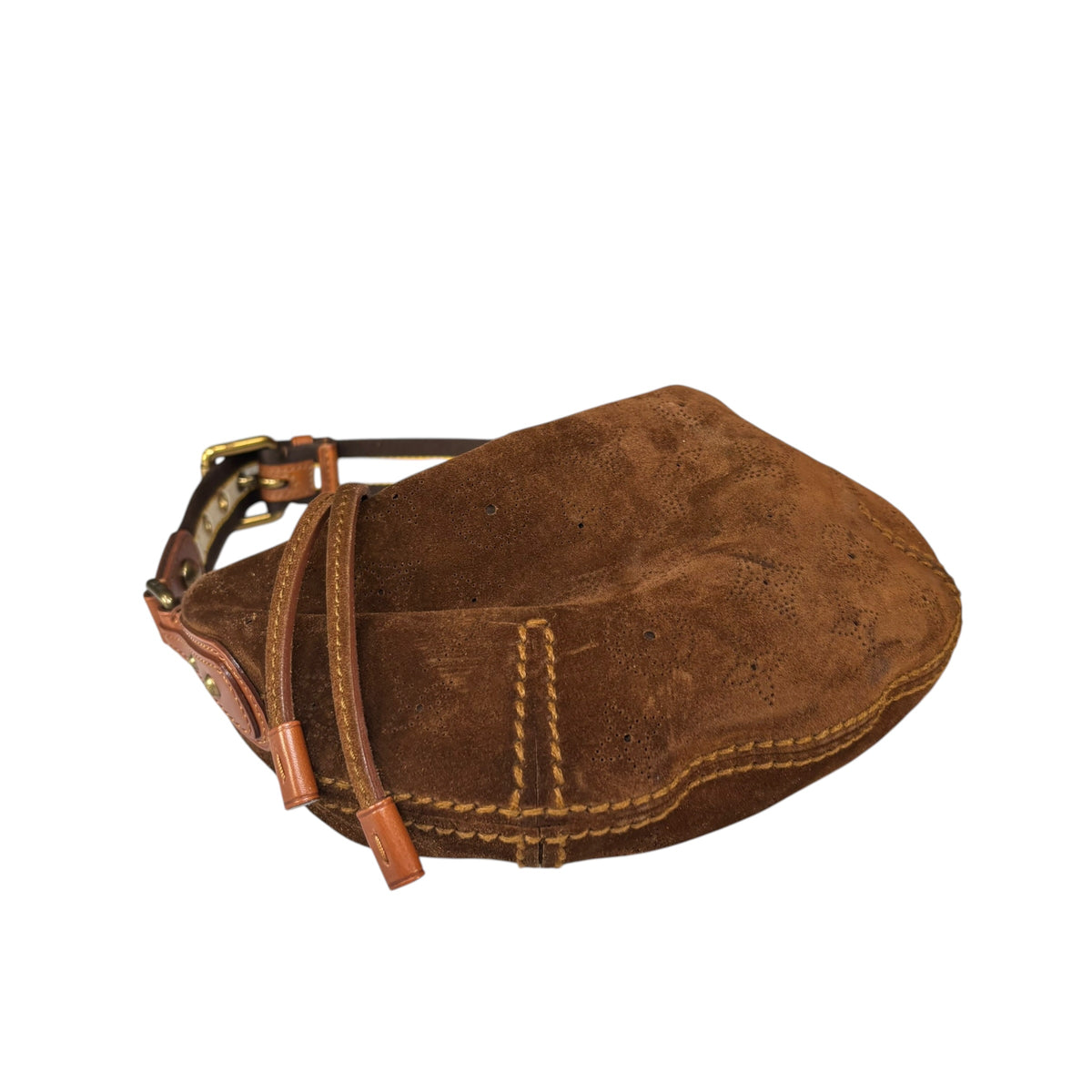 Louis Vuitton Y2K Mahina Monogram Brown Suede PM Hobo