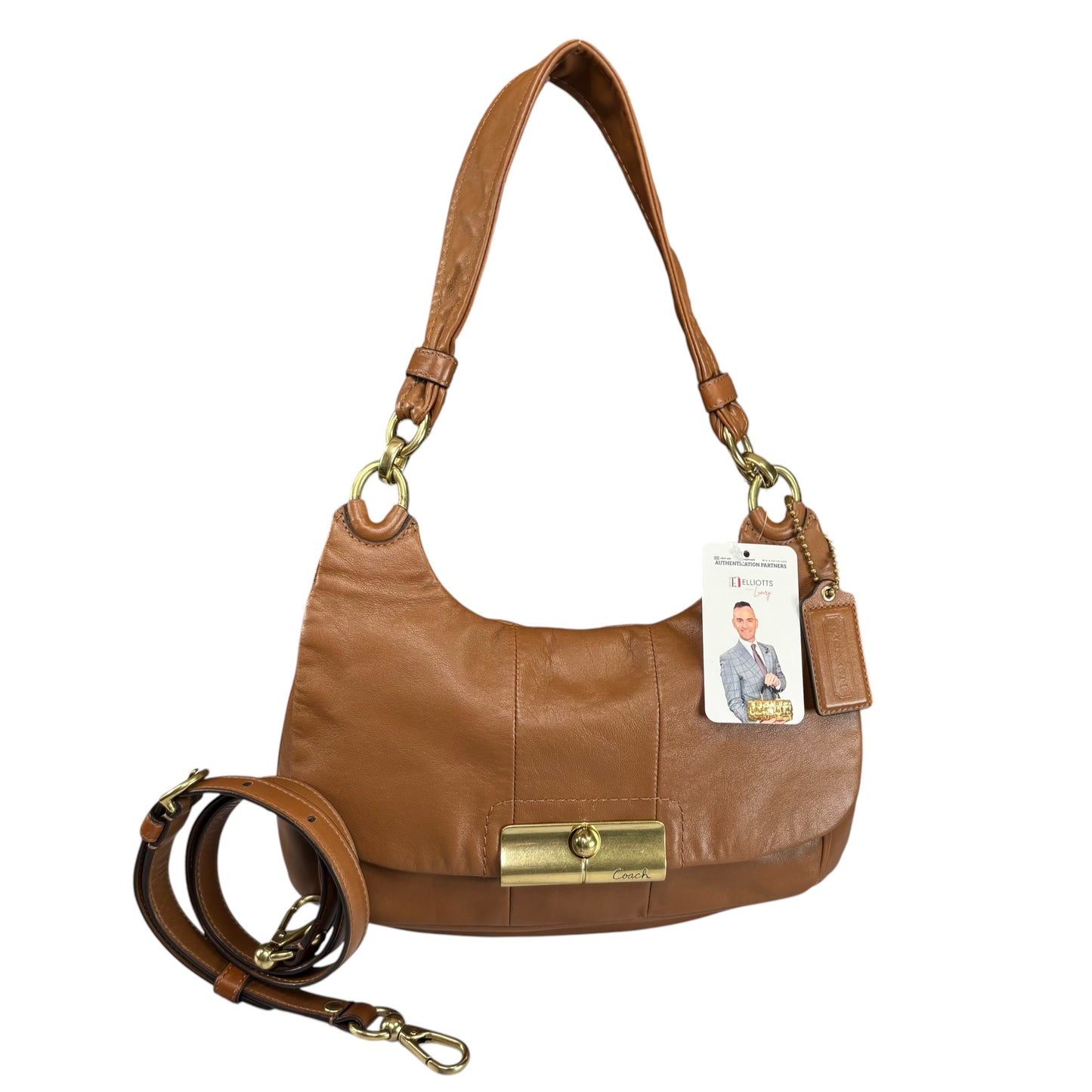 Coach Y2K Kristin Brown Leather BHW Shoulder 2-Way Purse