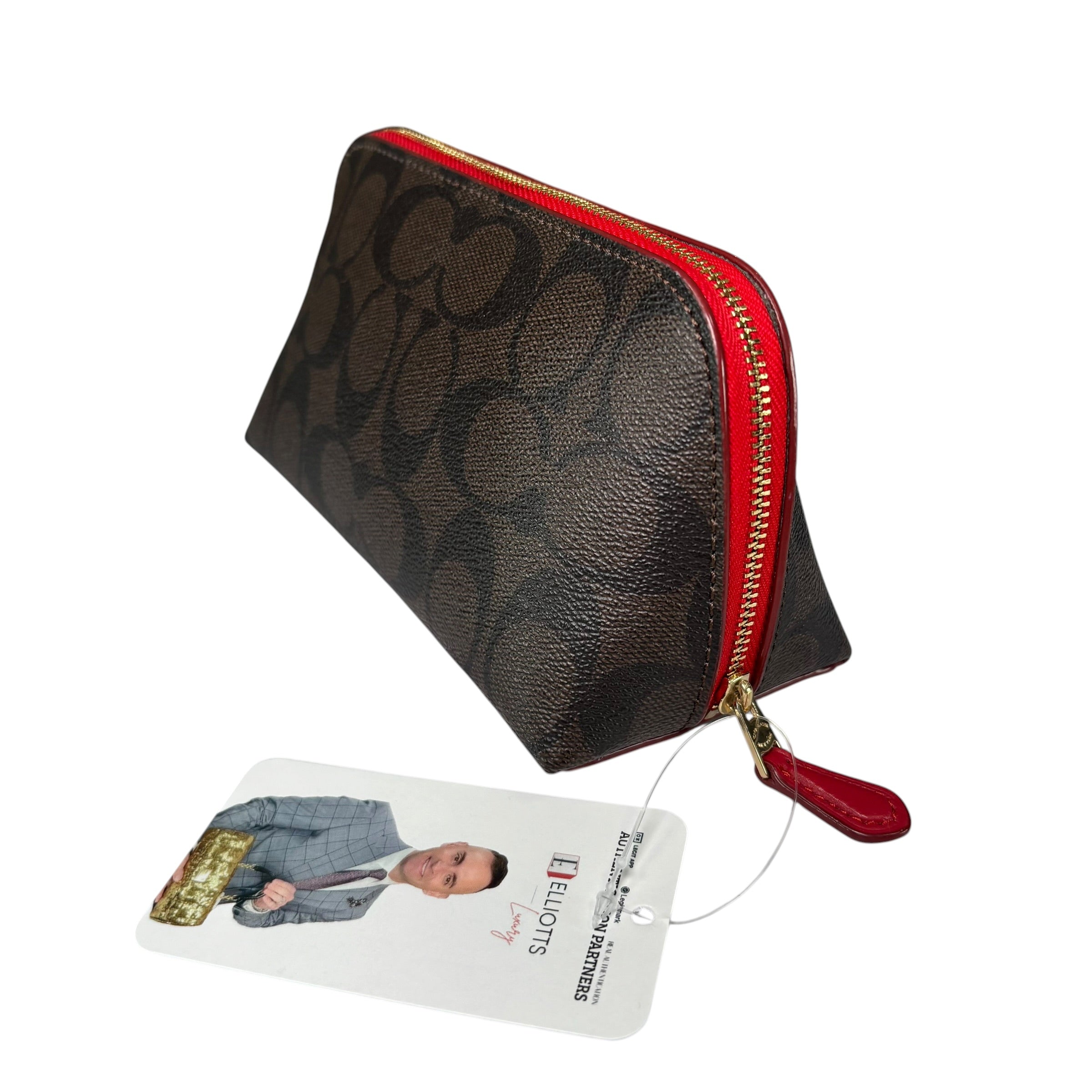 Coach Cosmetic PVC Signature C Zippy Pouch Case – Elliott's Luxury