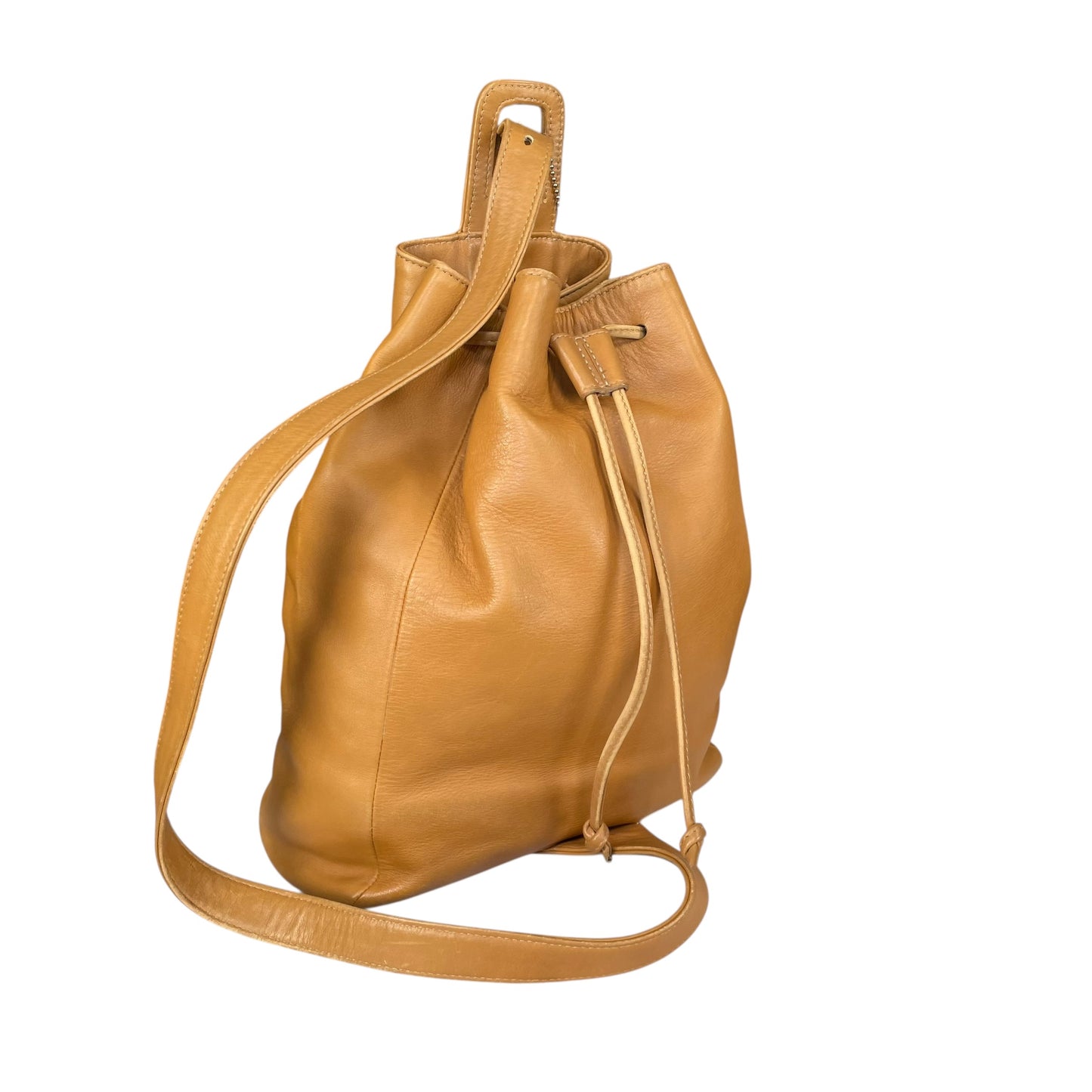 Coach Sonoma Tan Leather Sling Backpack Drawstring  Shoulder Bucket Tote