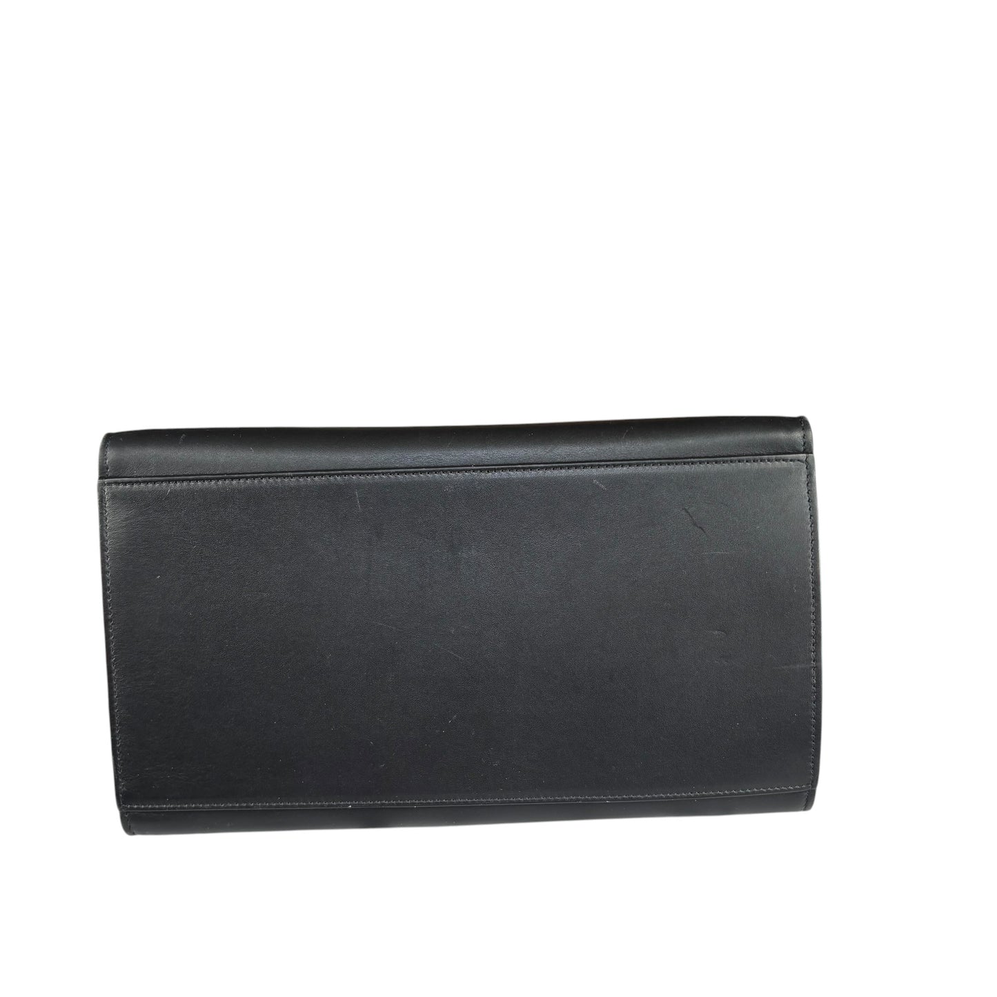 Celine Trapeze Tri-Color Red Black Grey Turn-Lock Top Handle Purse