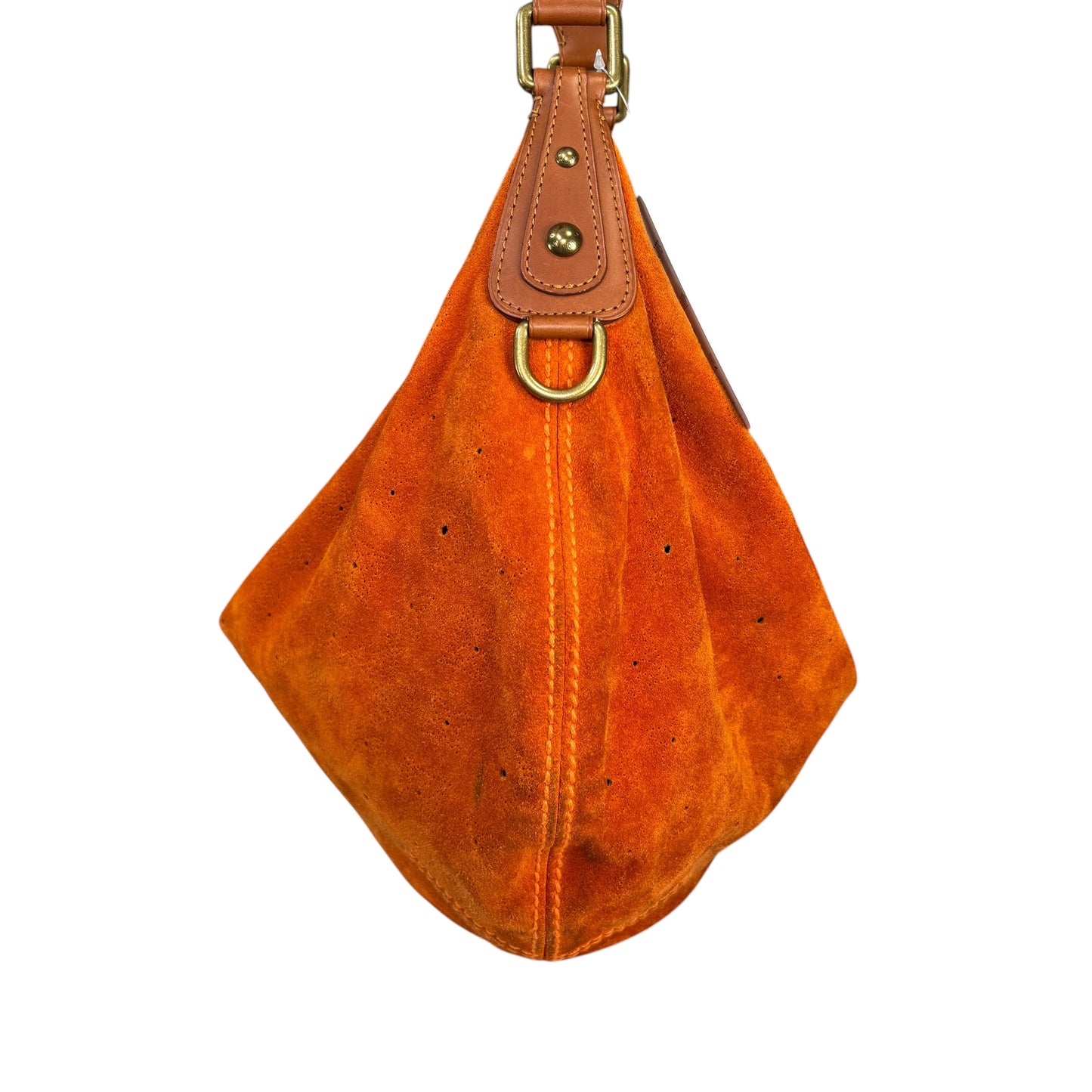 Louis Vuitton Y2K Onatah Orange Suede Mahani Shoulder Hobo