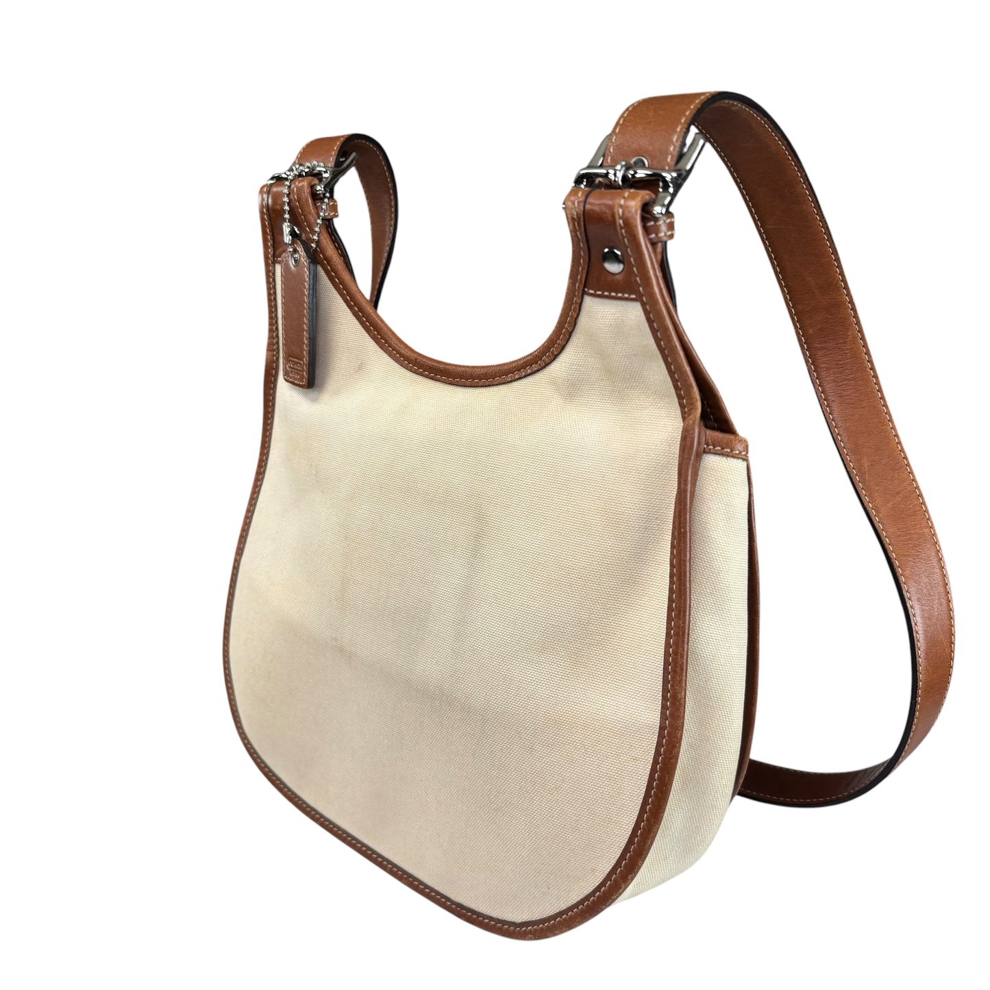 Coach Varsity Y2K Heritage Saddle Crossbody Canvas Bag