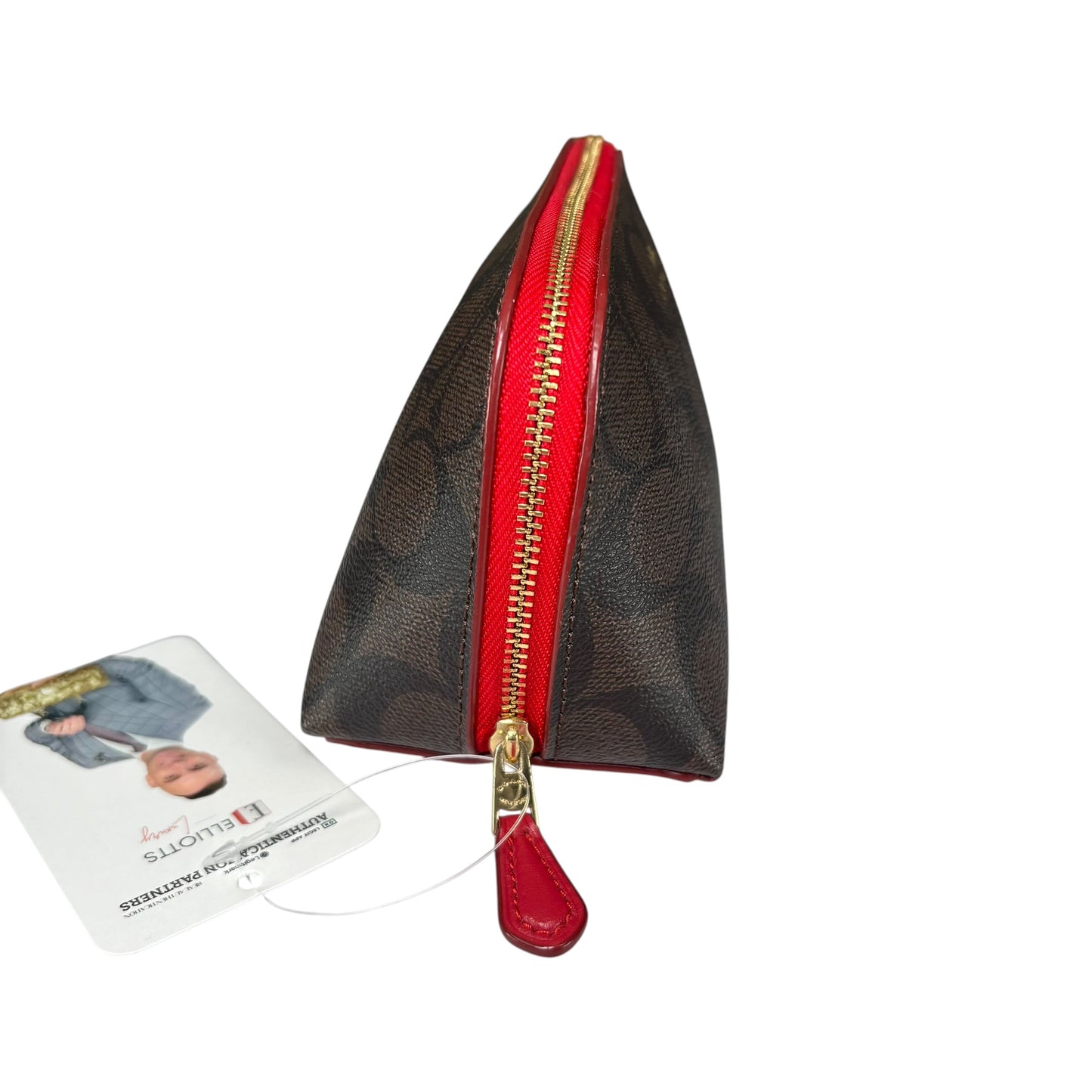 Coach Cosmetic PVC Signature C Zippy Pouch Case