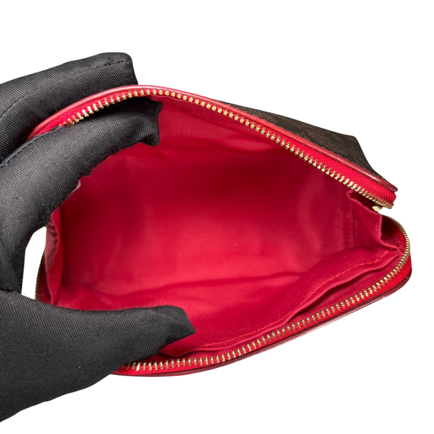 Coach Cosmetic PVC Signature C Zippy Pouch Case