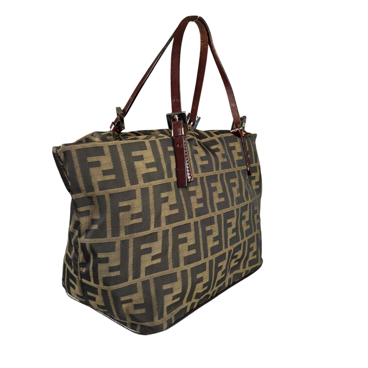 Fendi Zucca Y2K Canvas Mini Bucket Tote Purse
