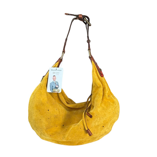 Louis Vuitton Y2K Onata Mustard Mahina Suede GM Hobo Bag
