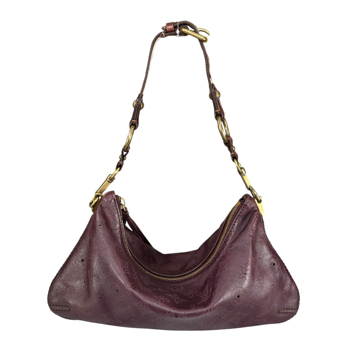 Louis Vuitton Limited Edition Mahina Bordeaux Leather Onatah PM Pouchette Hobo