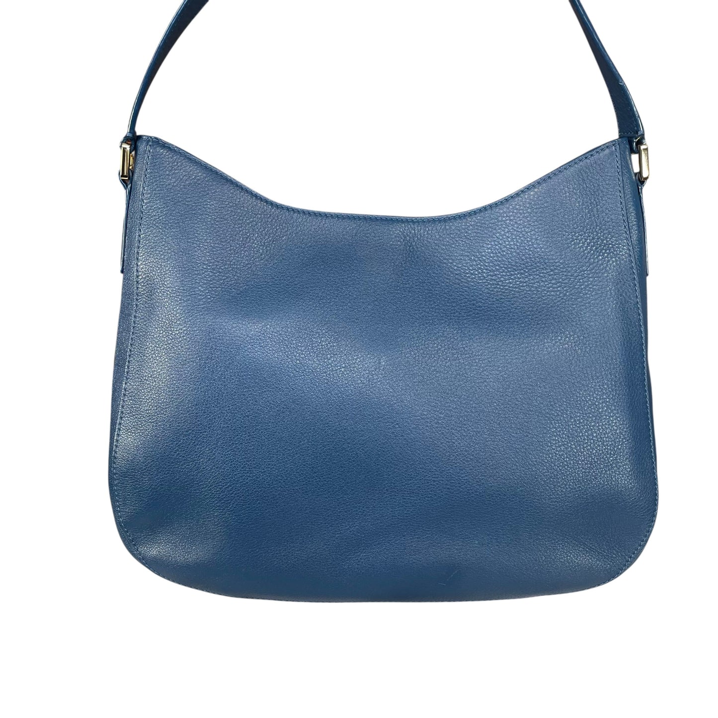 Tory Burch Mercer Blue Wave Leather GHW Hobo Shoulder Bag