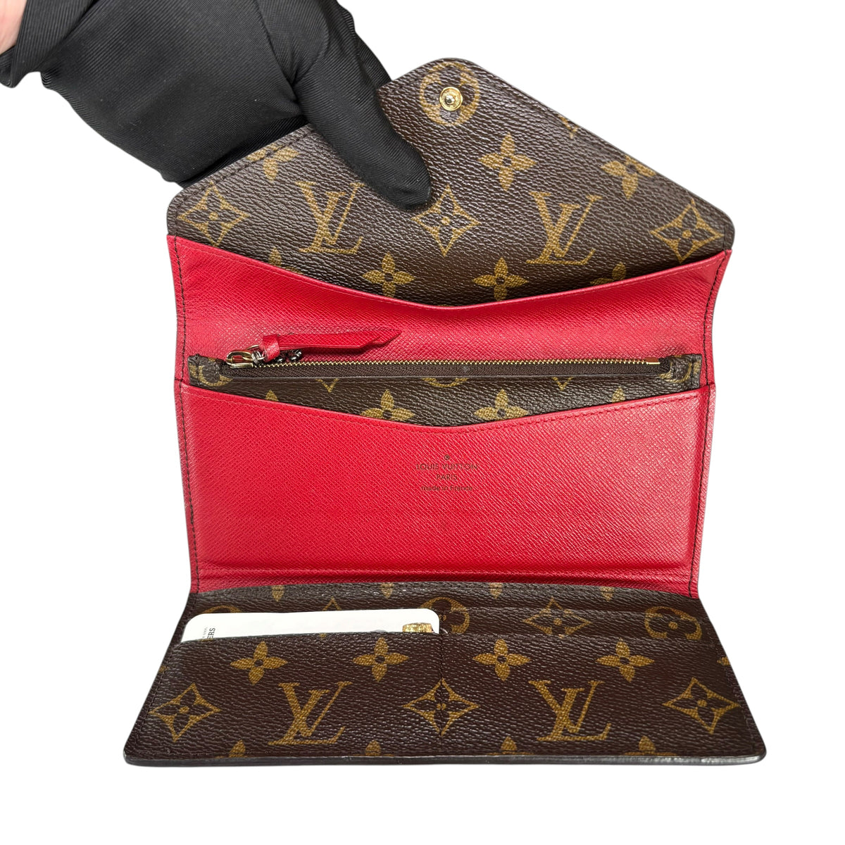 Louis Vuitton Monogram Emilie Envelop 2 Piece Canvas Wallet