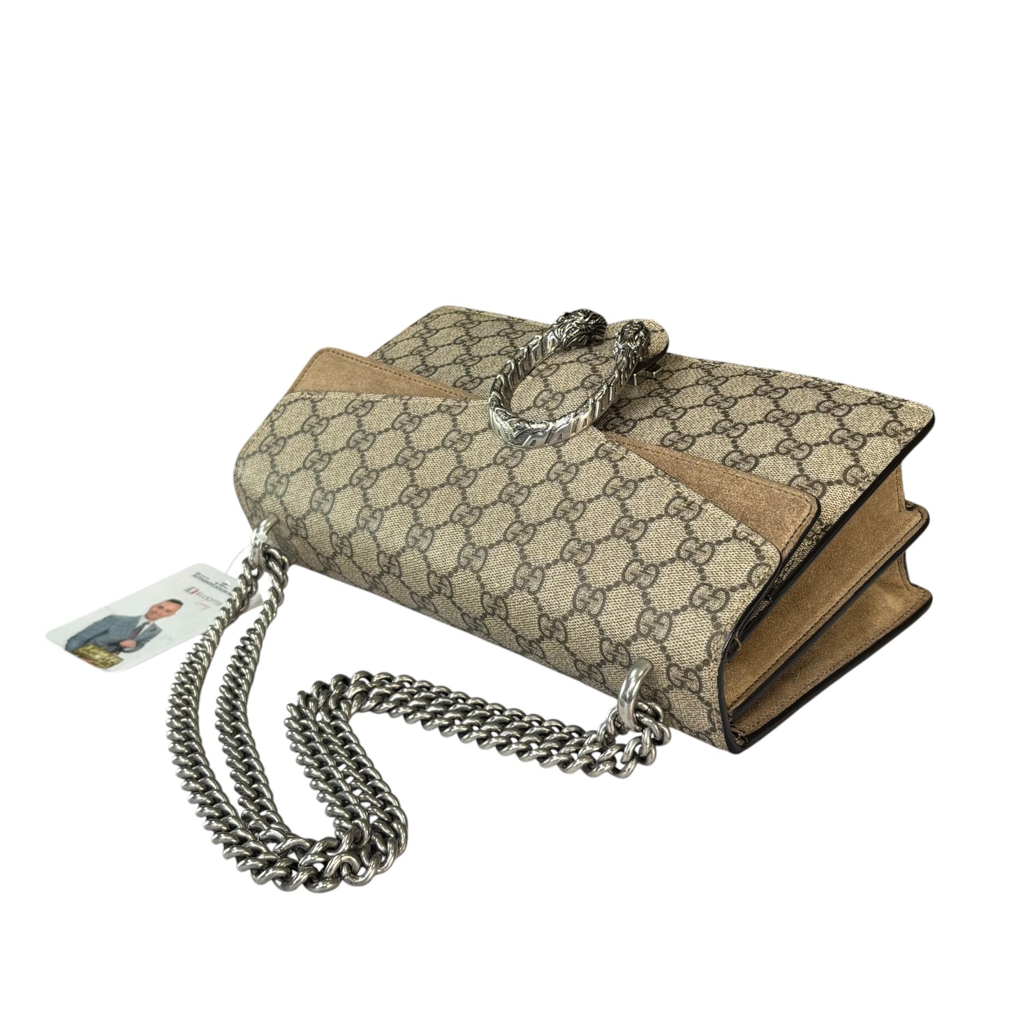 Gucci GG Dionysus Medium GG Supreme Canvas / Suede Shoulder Purse