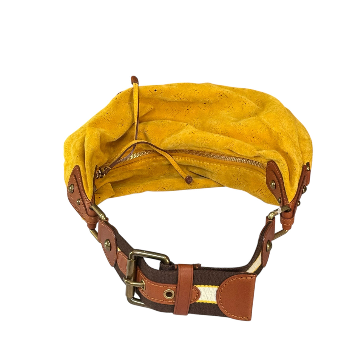 Louis Vuitton Y2K Onata Mustard Mahina Suede GM Hobo Bag