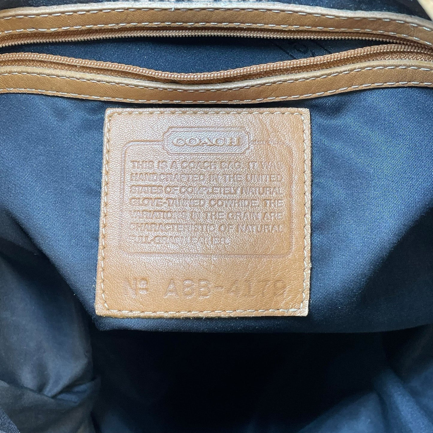 Coach Sonoma Tan Leather Sling Backpack Drawstring  Shoulder Bucket Tote