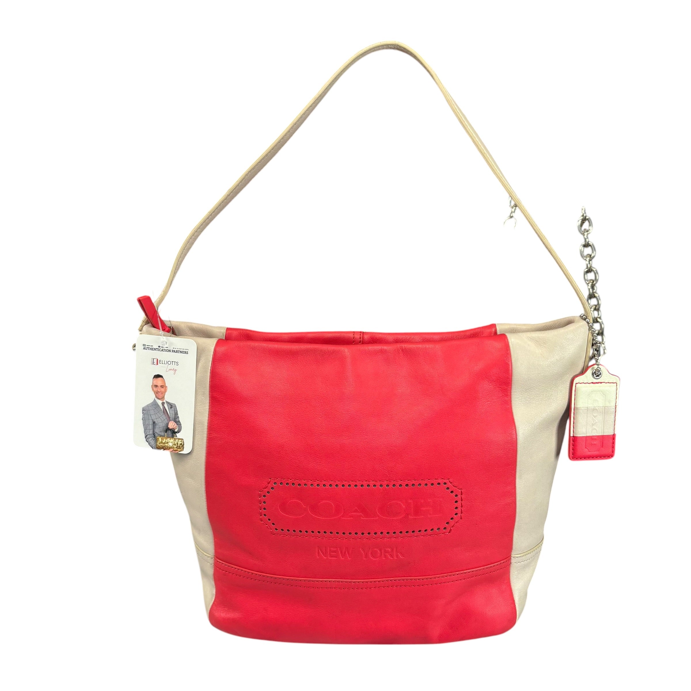 Coach Legacy Pink SHW ColorBlock Y2K Weekend Hobo Purse