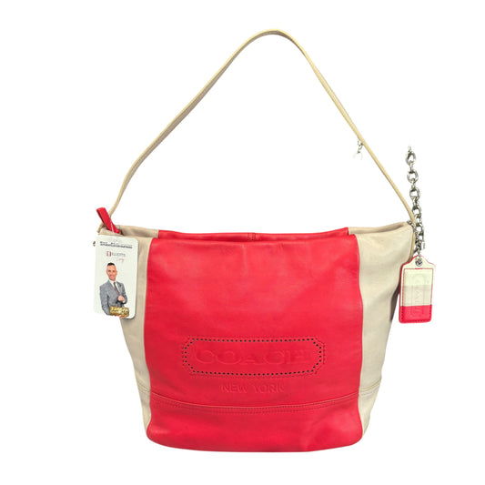 Coach Legacy Pink SHW ColorBlock Y2K Weekend Hobo Purse