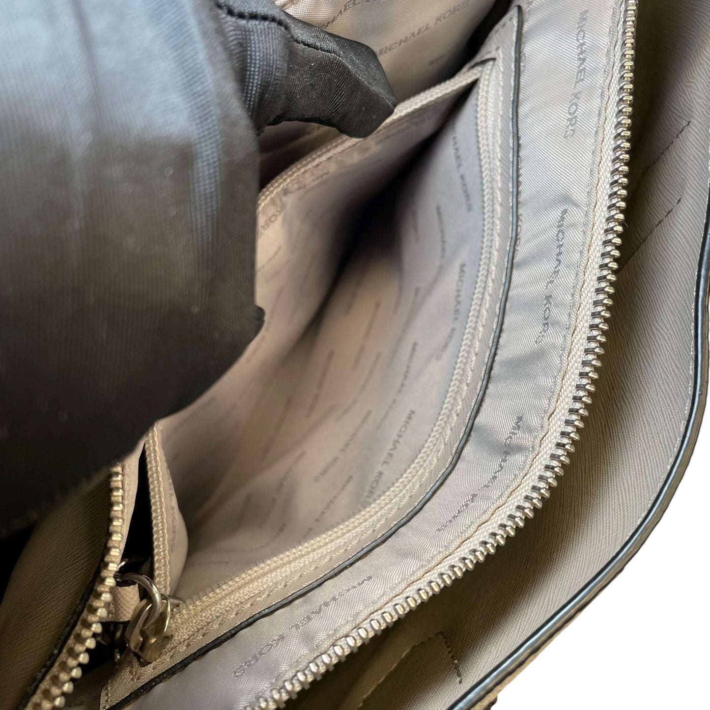 Michael Kors Mercer Large Tricolor Leather SHW Tote 2-Way Crossbody