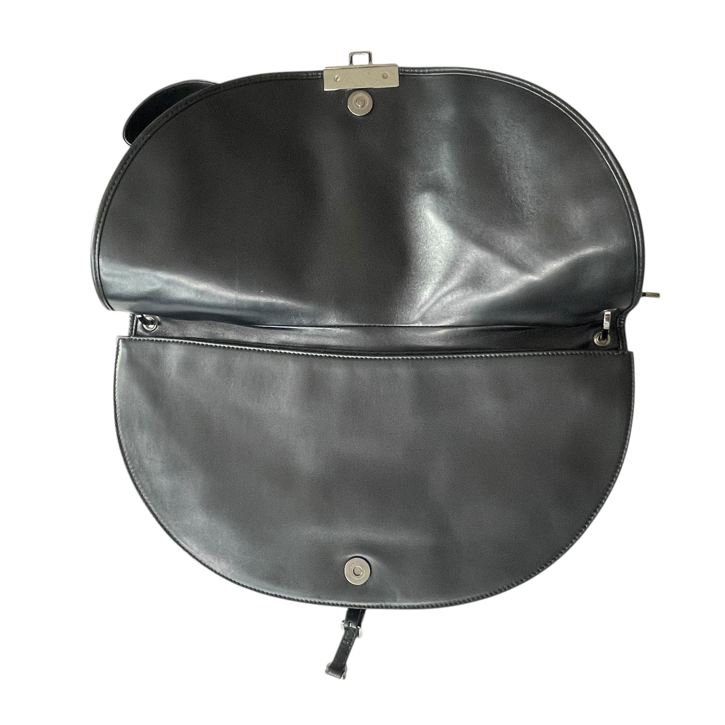 Christian Dior Admit It Corset Black Leather 2-Way SHW Shoulder Crossbody Purse