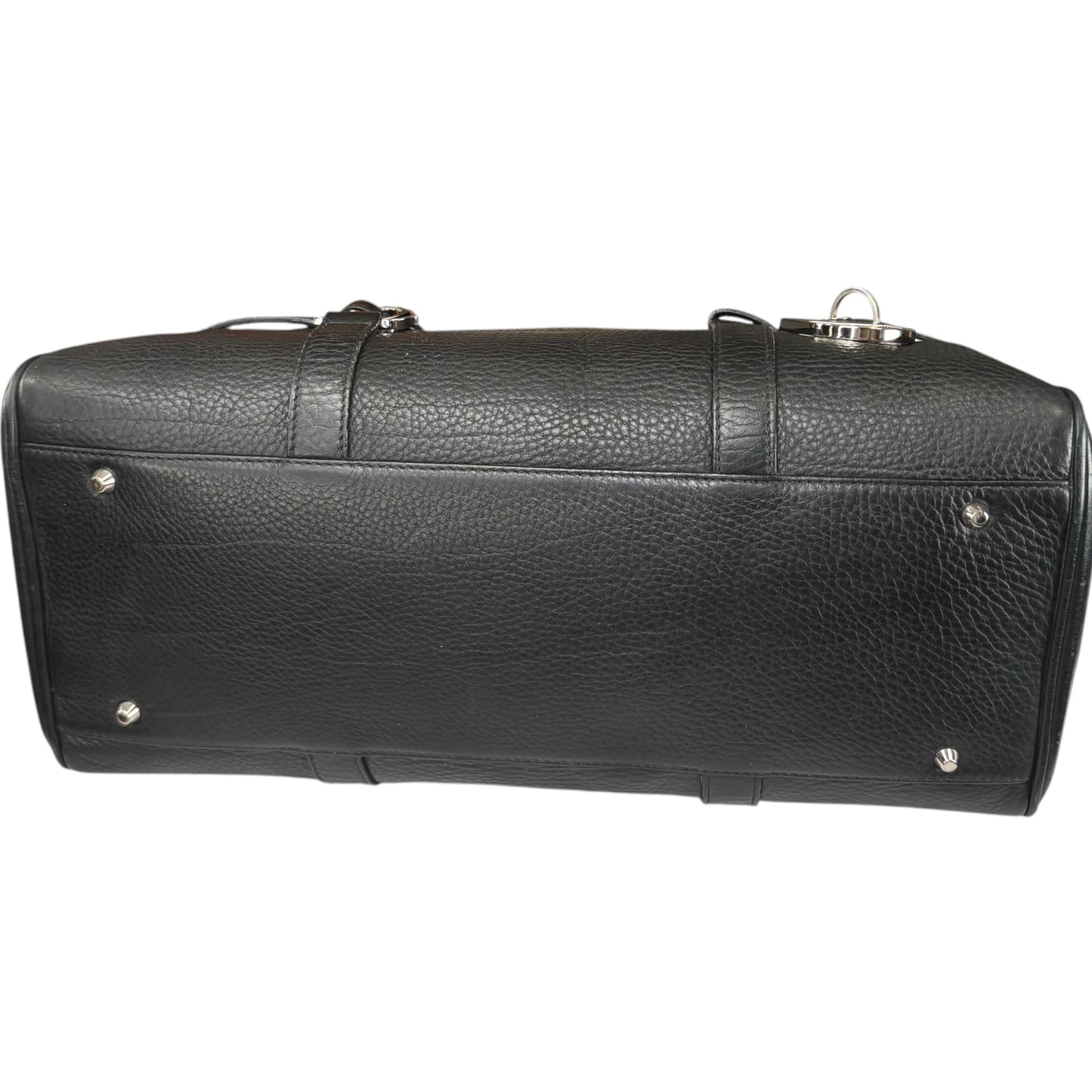 Christian Dior Y2K D Charm Boston SHW Black Leather Bag