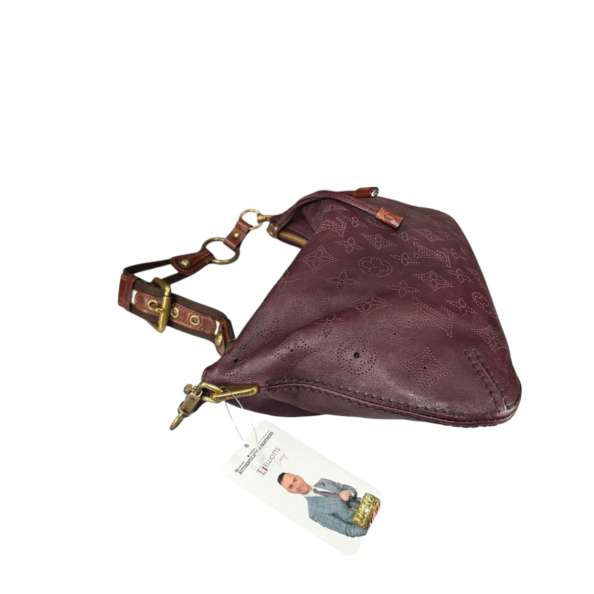 Louis Vuitton Limited Edition Mahina Bordeaux Leather Onatah PM Pouchette Hobo