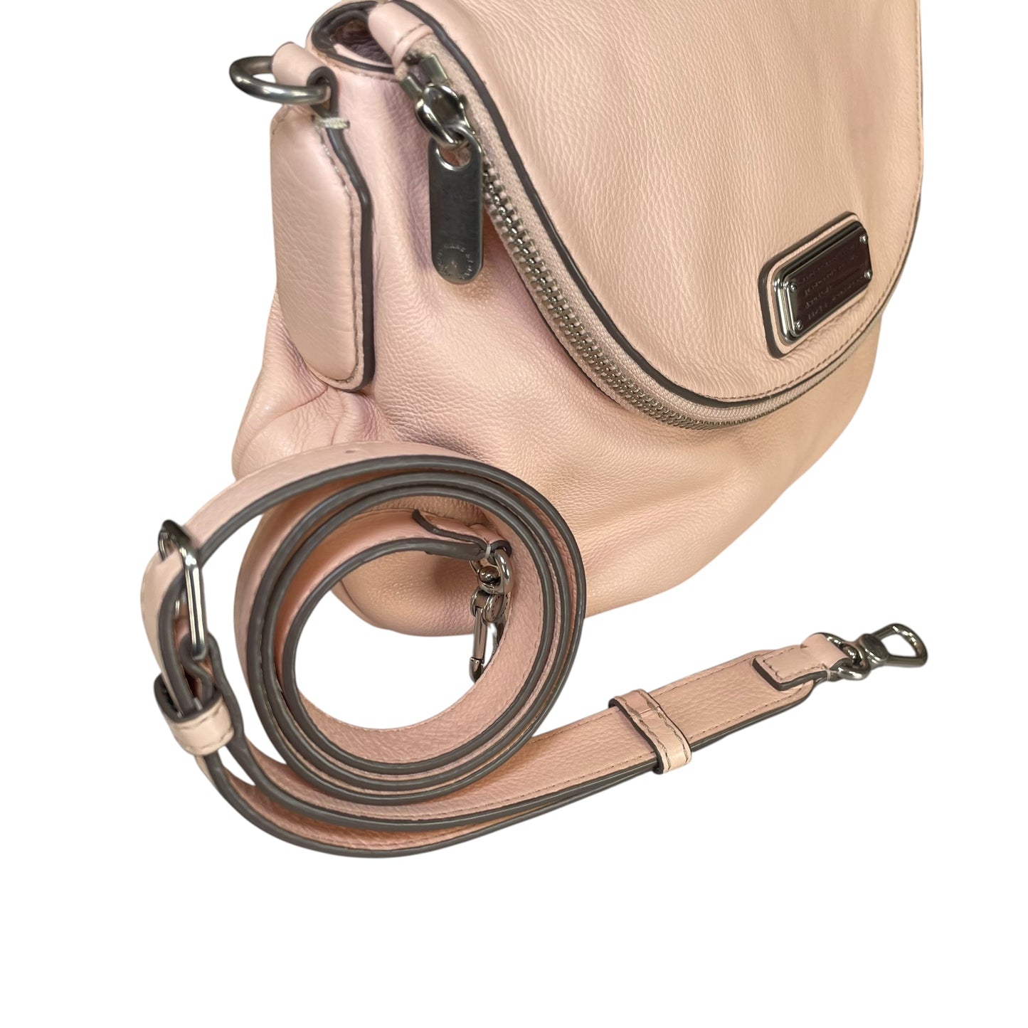 Marc By Marc Natasha Pink Crossbody Leather Satchel