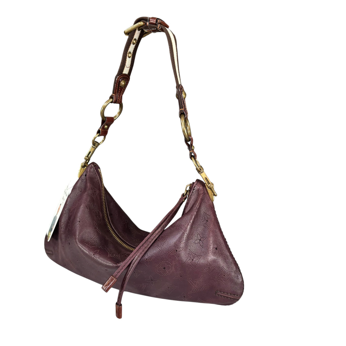 Louis Vuitton Limited Edition Mahina Bordeaux Leather Onatah PM Pouchette Hobo