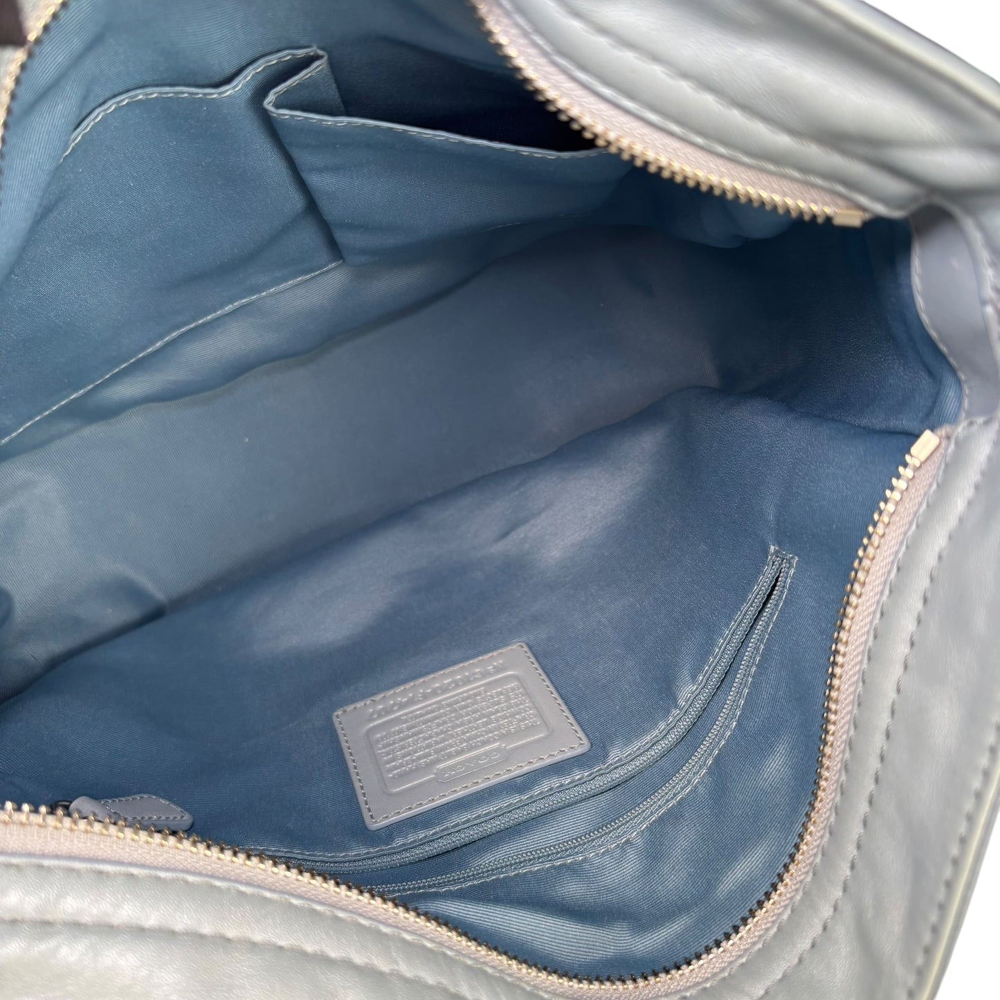 Coach Zoe Light Blue SHW 2-Way Shoulder Hobo Purse