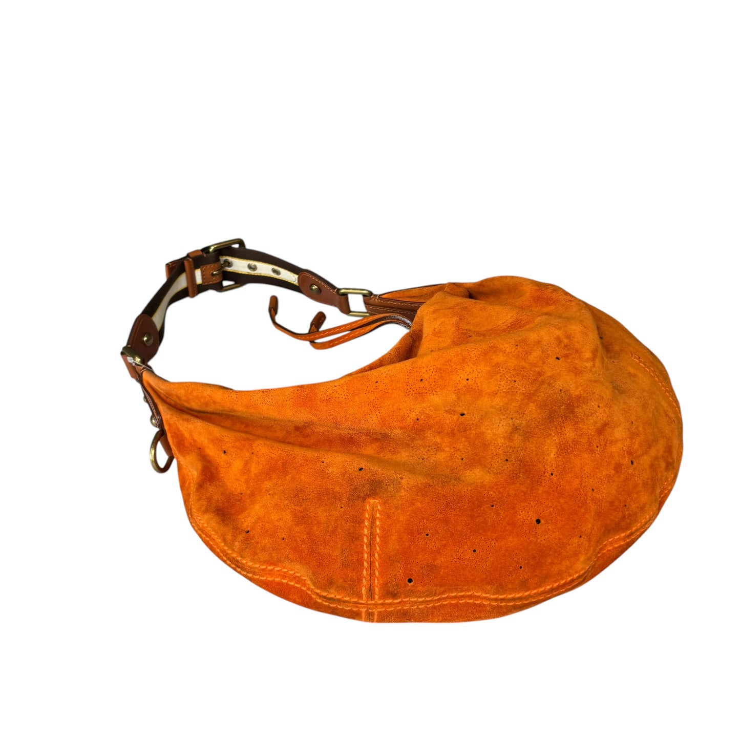 Louis Vuitton Y2K Onatah Orange Suede Mahani Shoulder Hobo